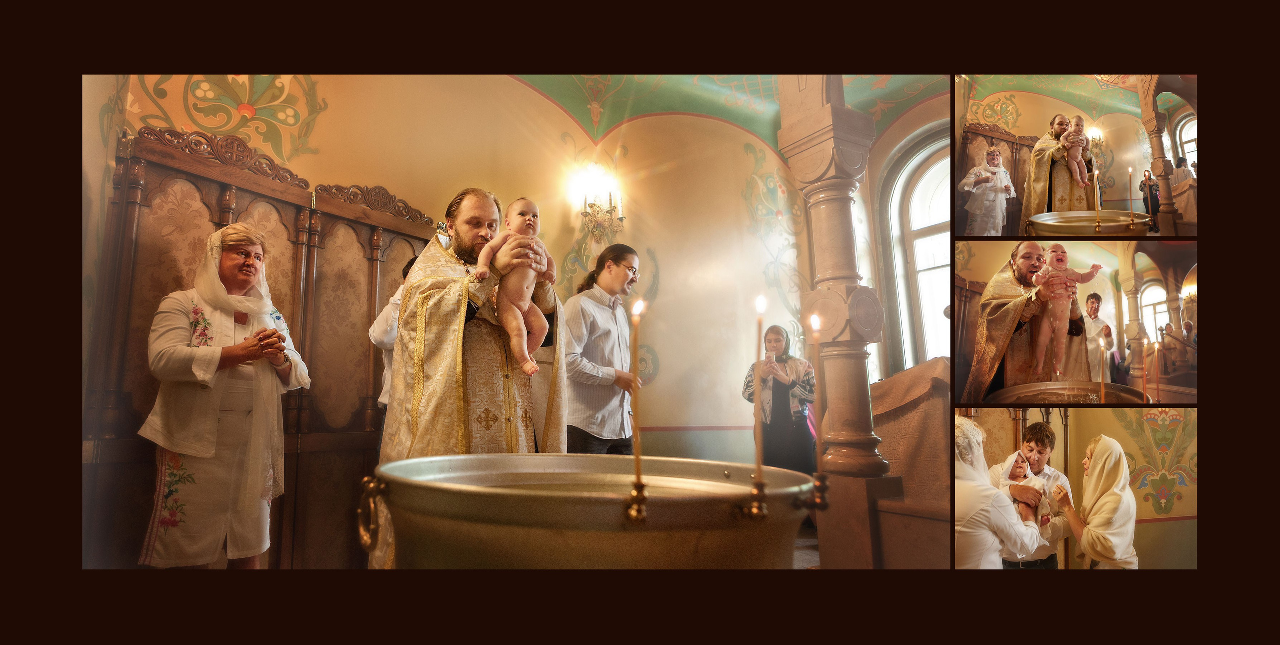 Фотосессия крещения новорожденных