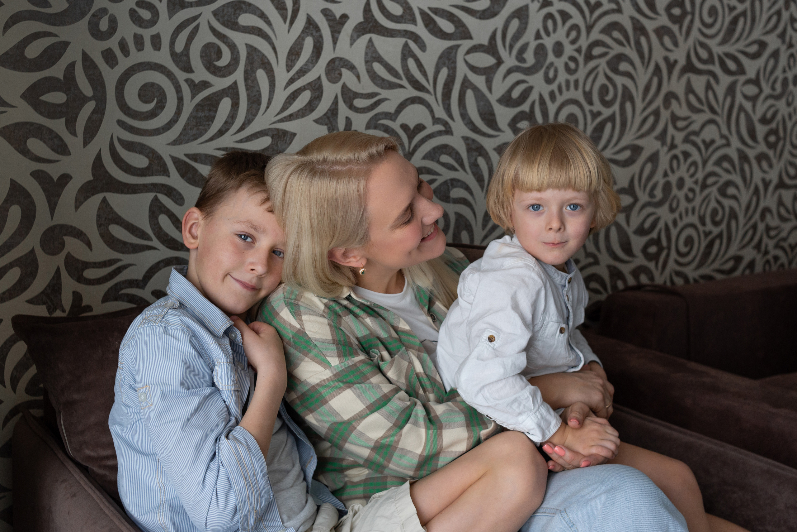 Домашняя семейная фотосессия для Маргариты, Кирилла и Артема. Фотограф в Минске Екатерина Тузова