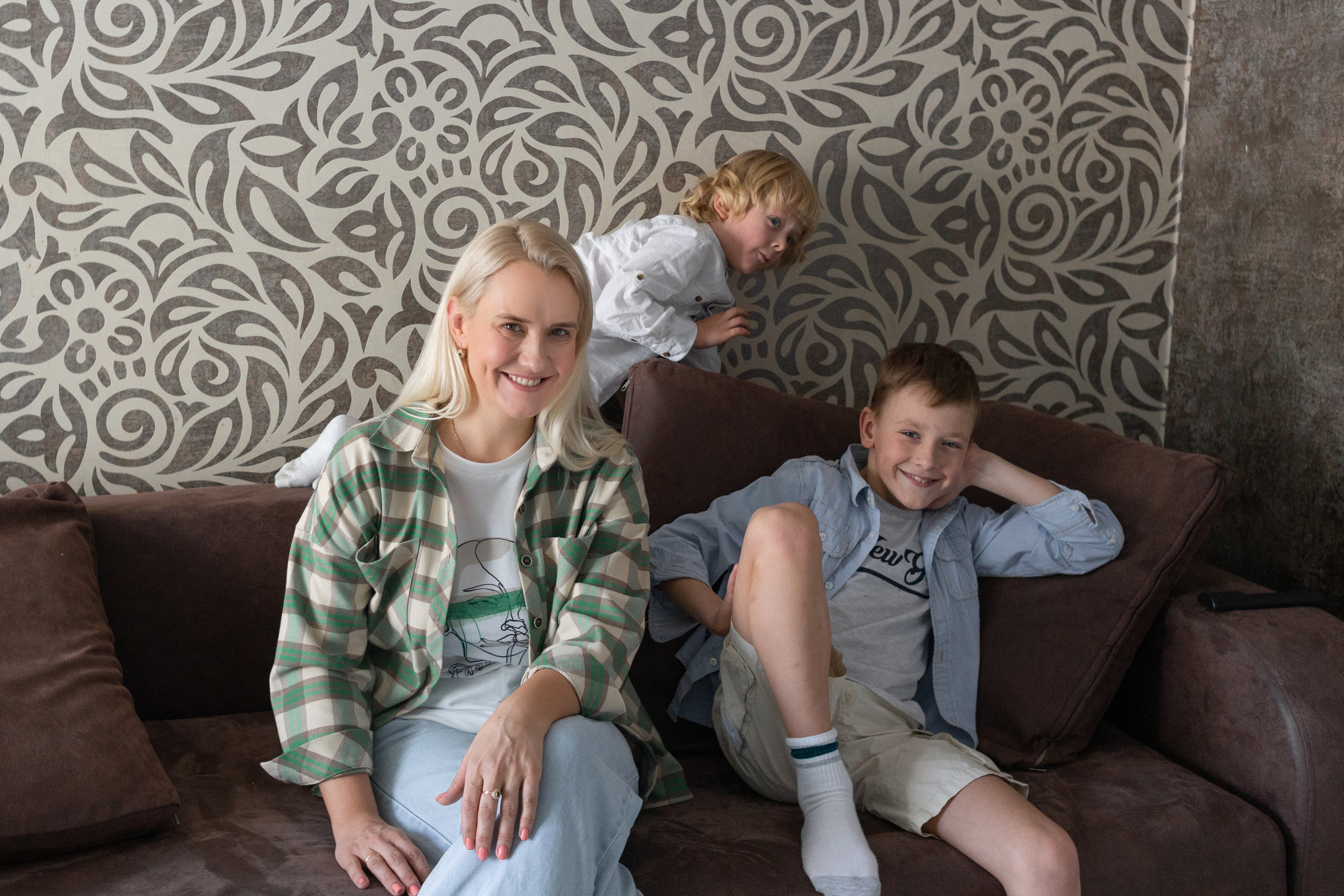 Домашняя семейная фотосессия для Маргариты, Кирилла и Артема. Фотограф в Минске Екатерина Тузова