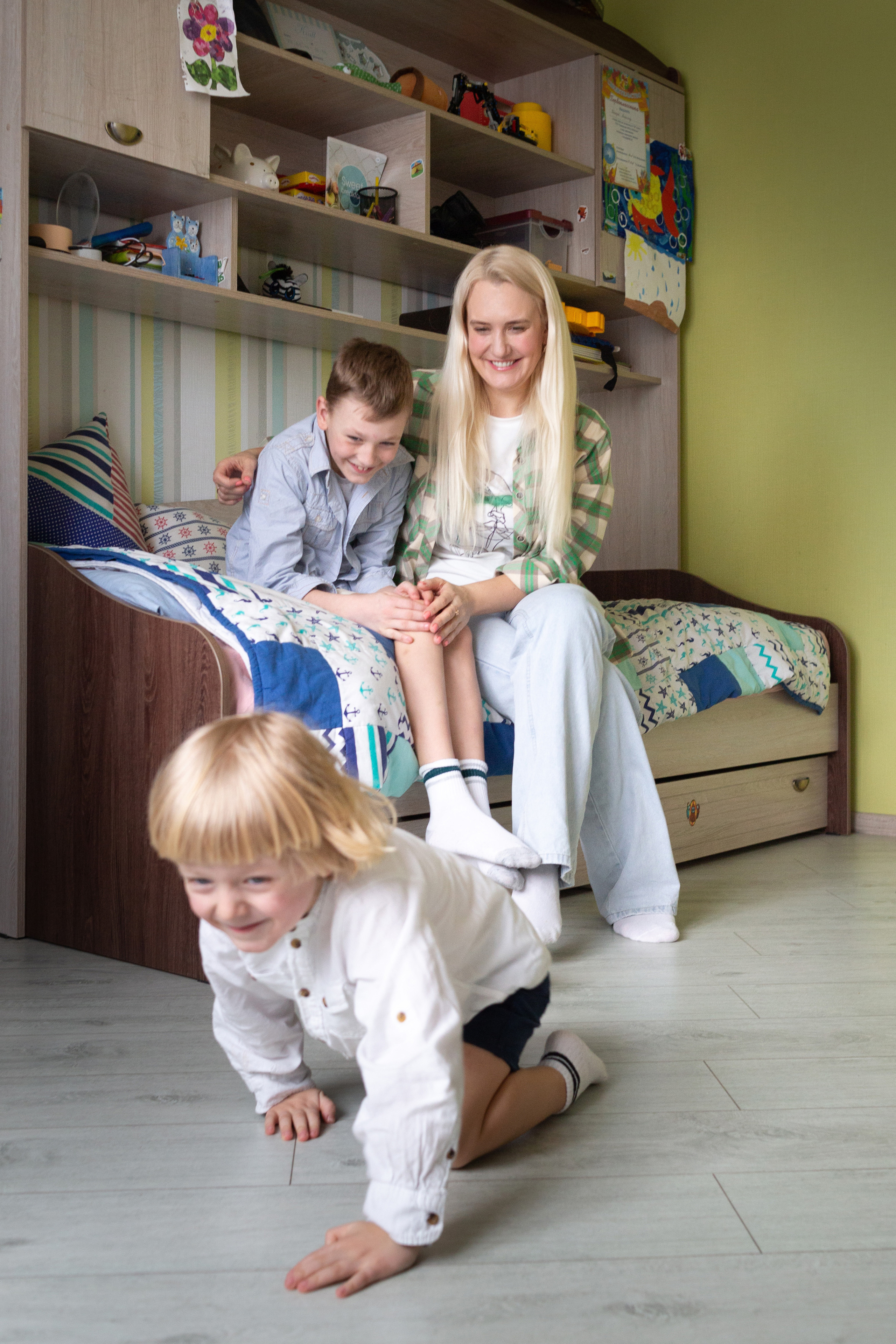 Домашняя семейная фотосессия для Маргариты, Кирилла и Артема. Фотограф в Минске Екатерина Тузова