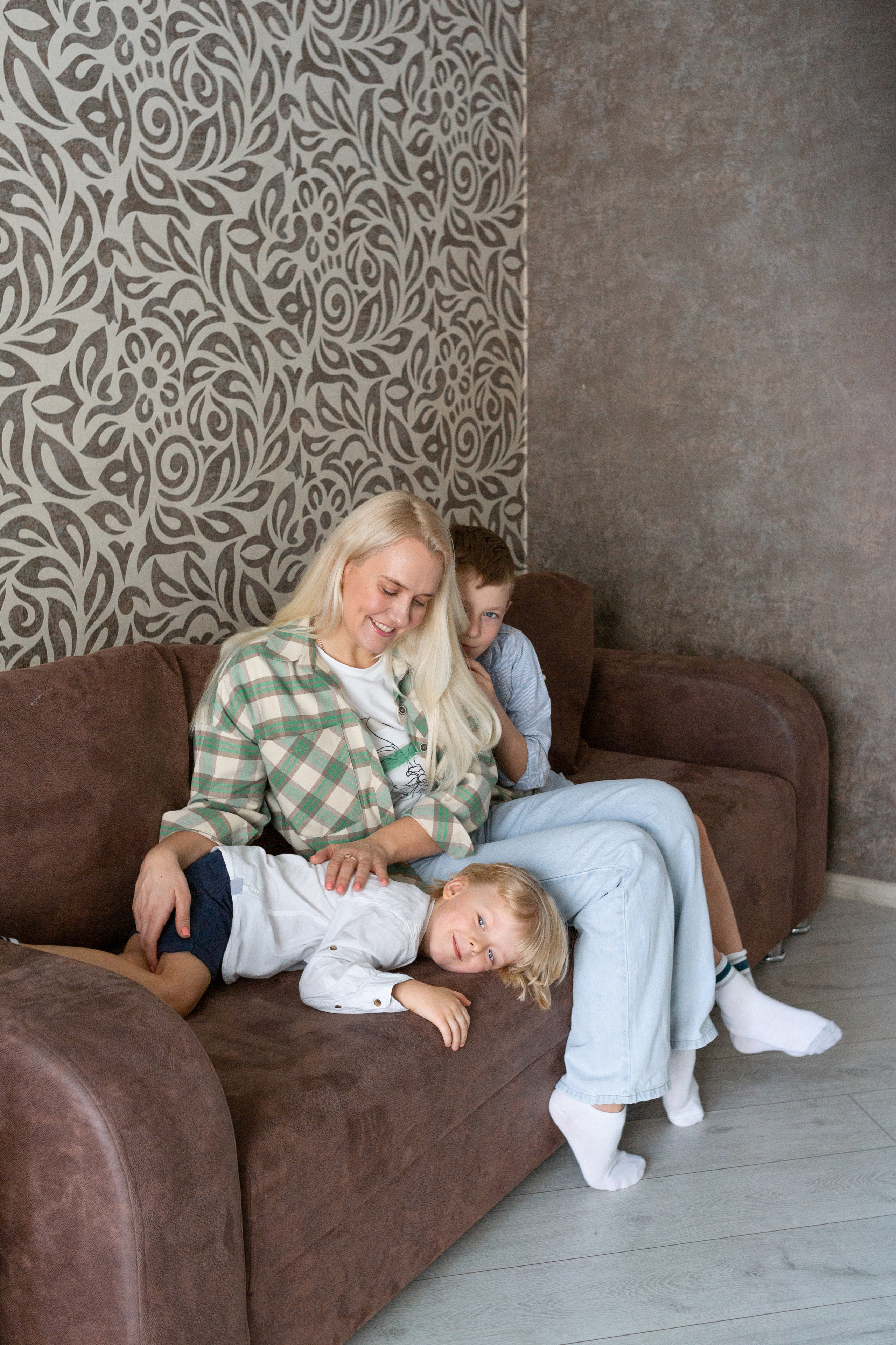 Домашняя семейная фотосессия для Маргариты, Кирилла и Артема. Фотограф в Минске Екатерина Тузова