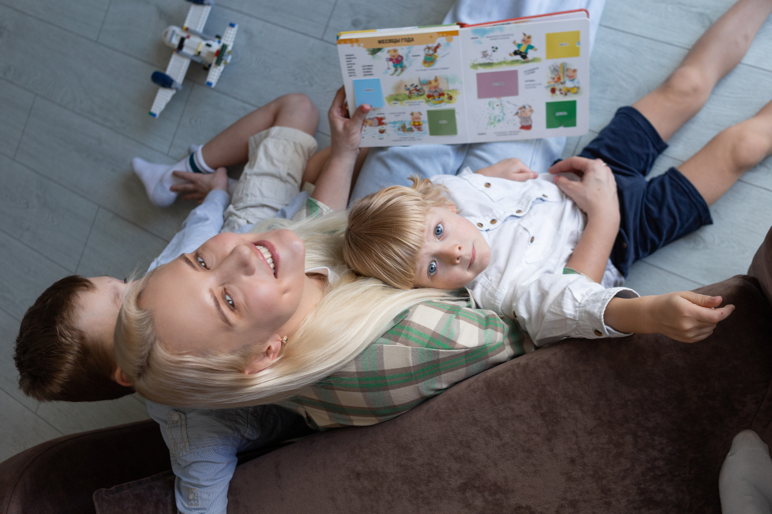 Домашняя семейная фотосессия для Маргариты, Кирилла и Артема. Фотограф в Минске Екатерина Тузова