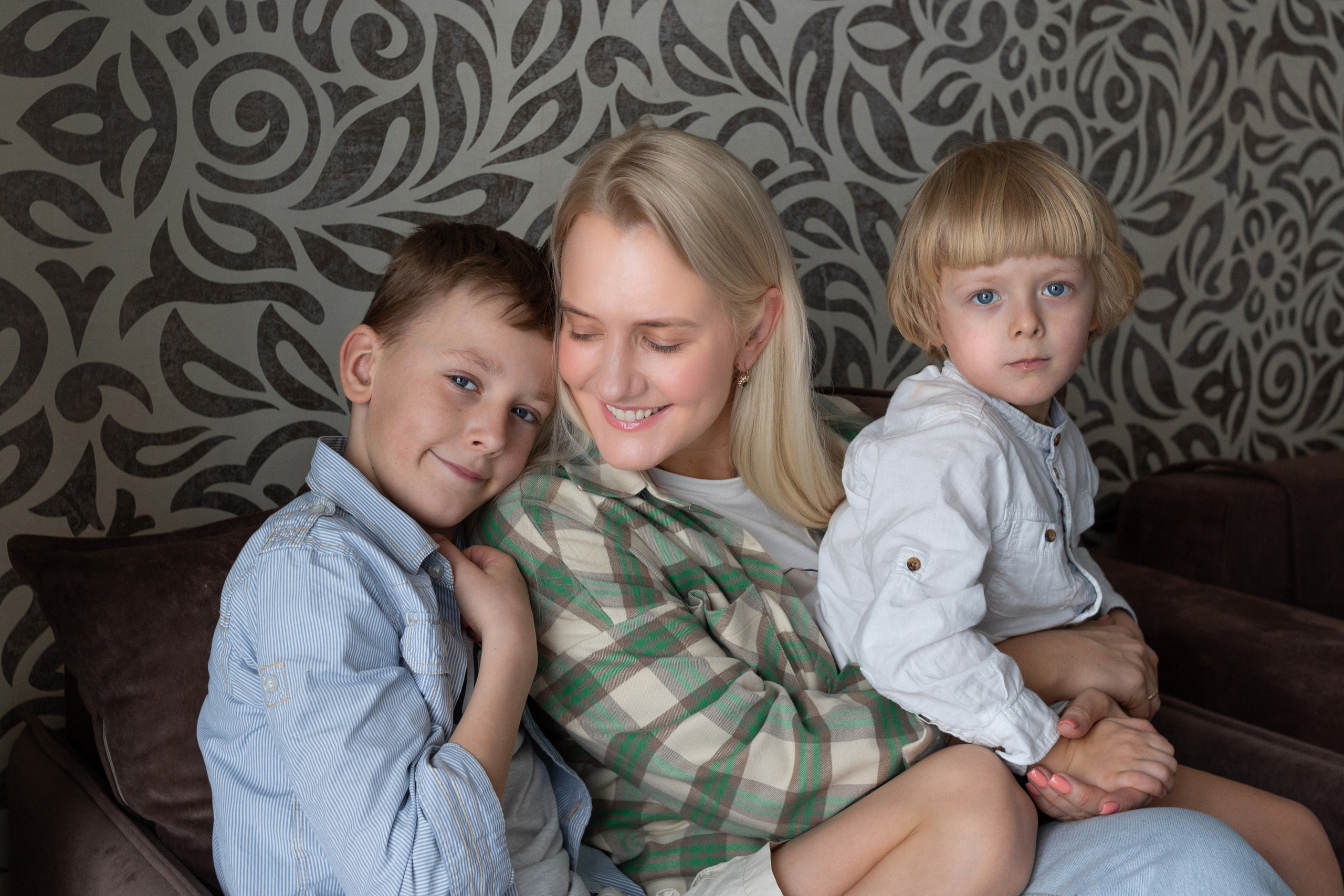 Домашняя семейная фотосессия для Маргариты, Кирилла и Артема. Фотограф в Минске Екатерина Тузова