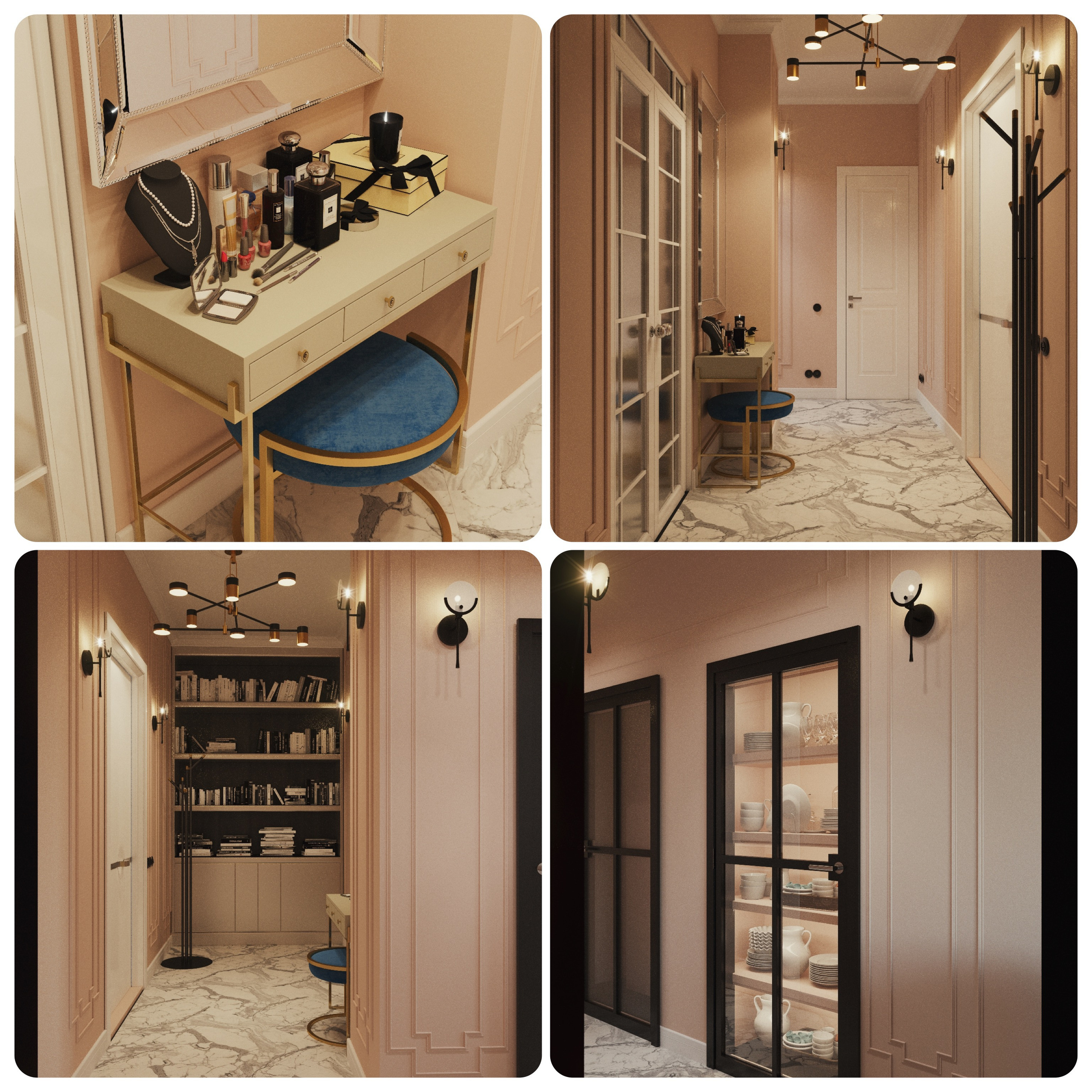 Проект: «В оттенках розового» | Нежный интерьер от Анны Филаретовой