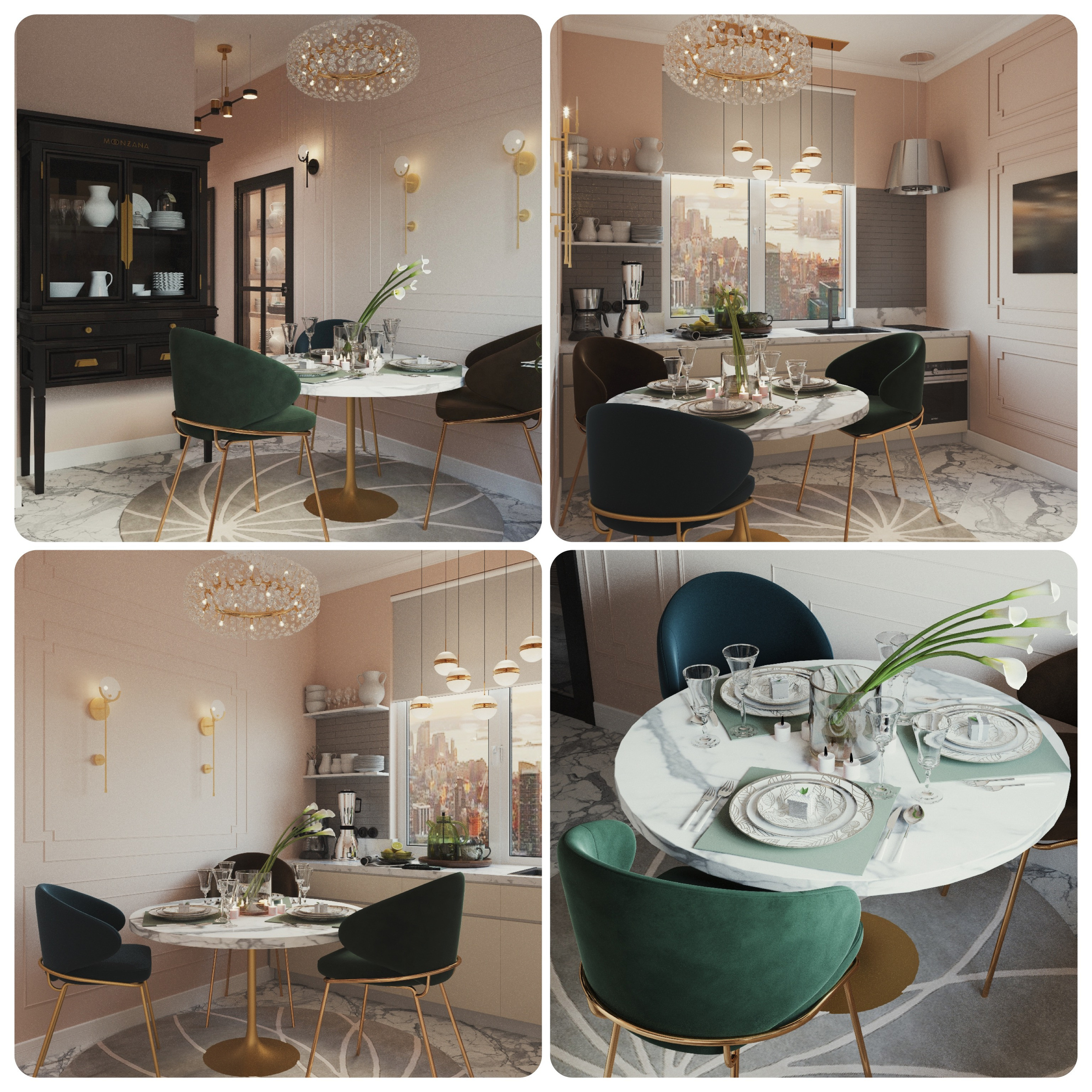 Проект: «В оттенках розового» | Нежный интерьер от Анны Филаретовой