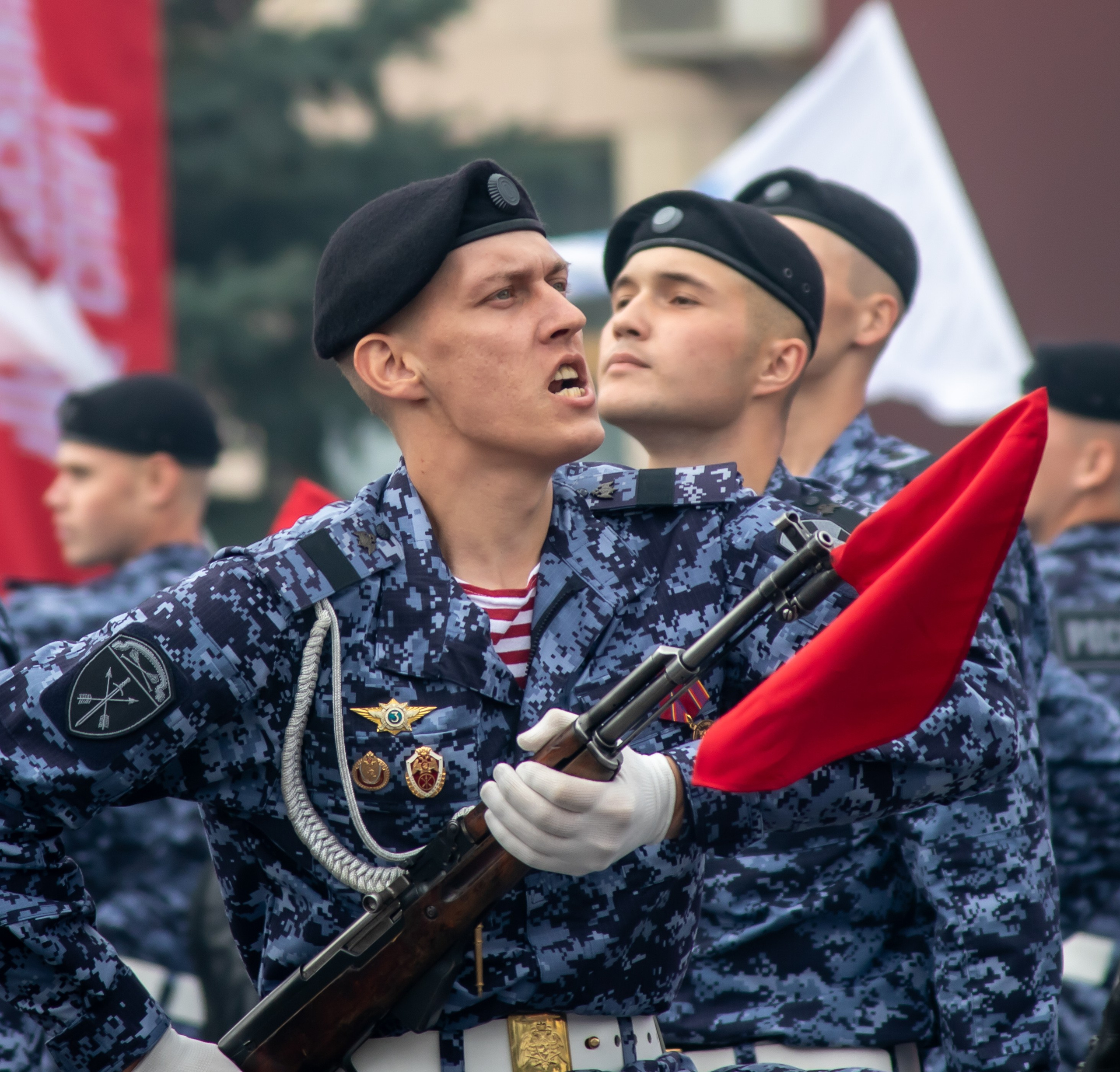 Военно-спортивный фестиваль Росгвардии в Лужниках