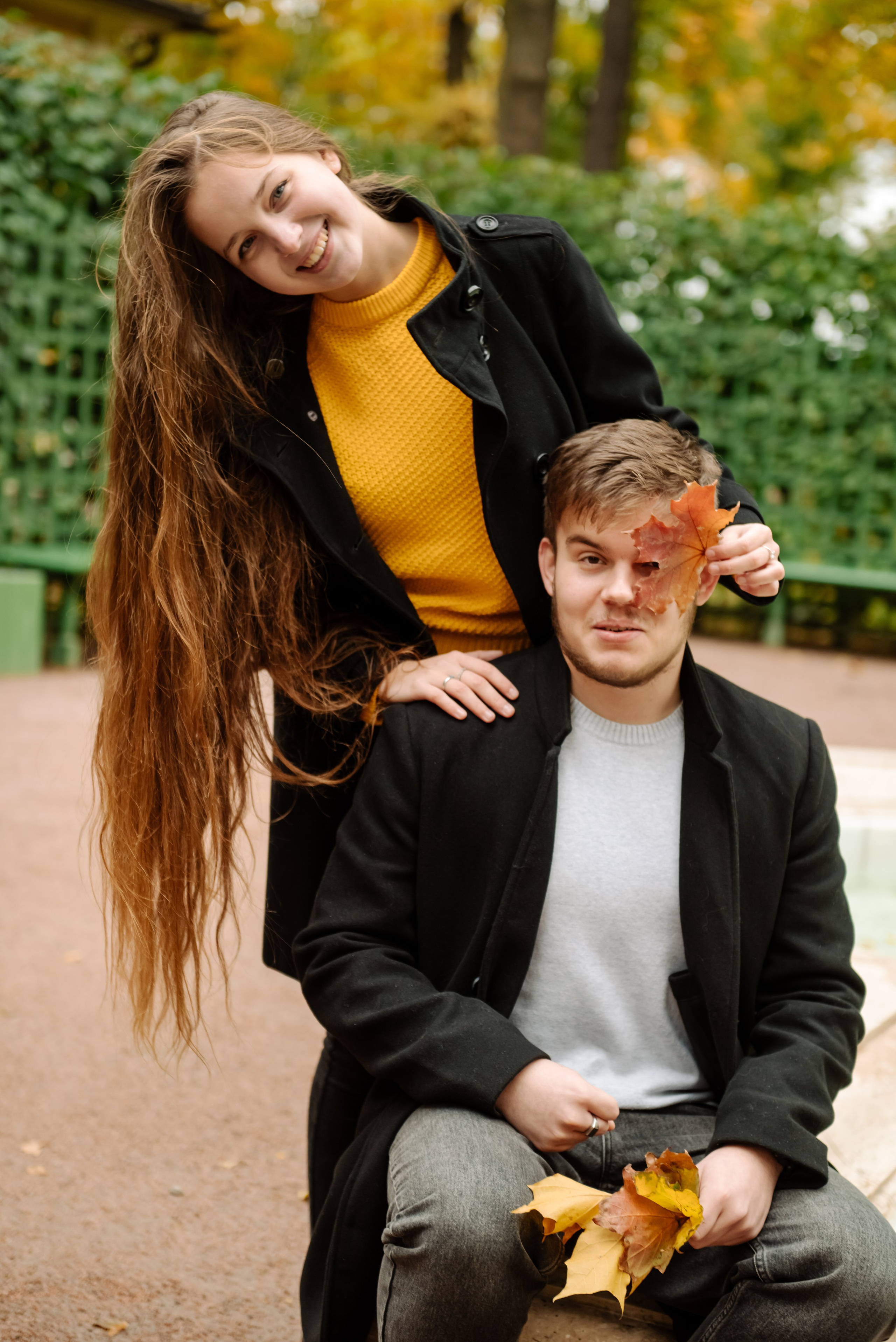 Осенняя фотосессия в Питере в Летнем саду и у Михайловского замка. Свадебный и сеейный фотограф в Санкт-Петербурге Елена Худякова