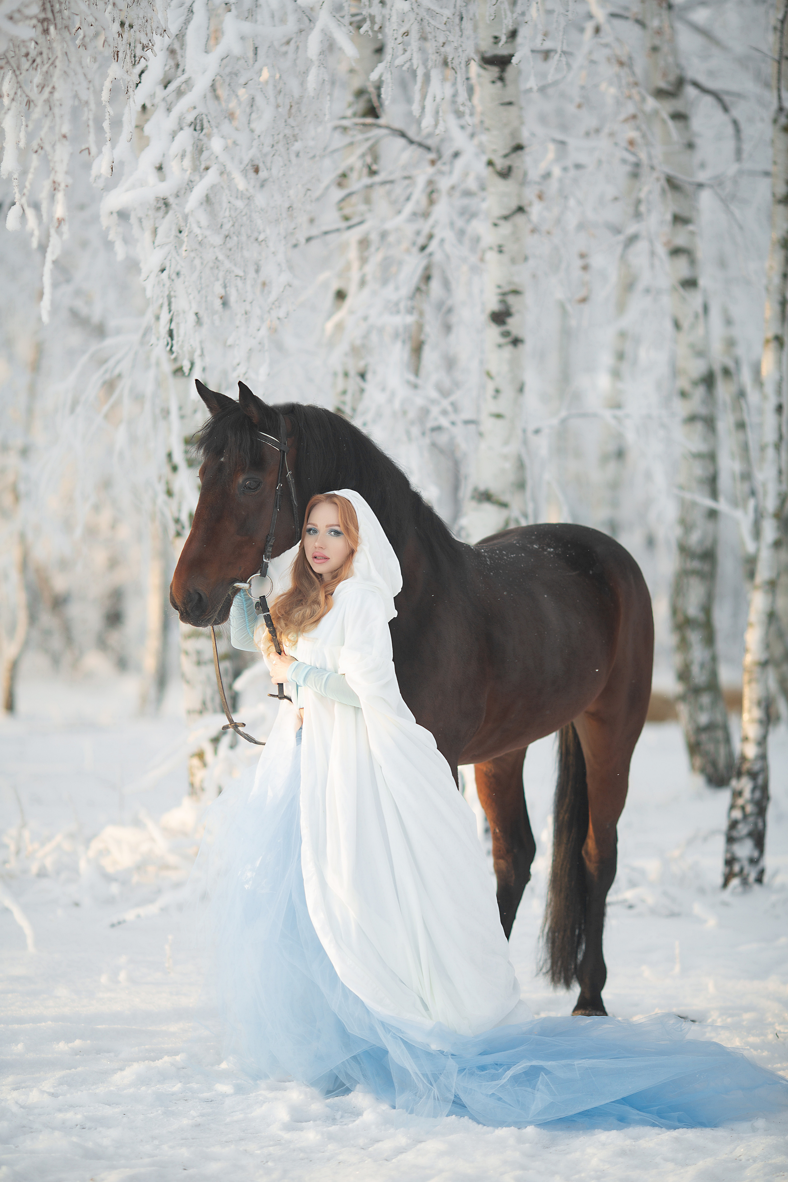 Софья и Табор. Фотосессия с лошадьми в Нижнем Новгороде