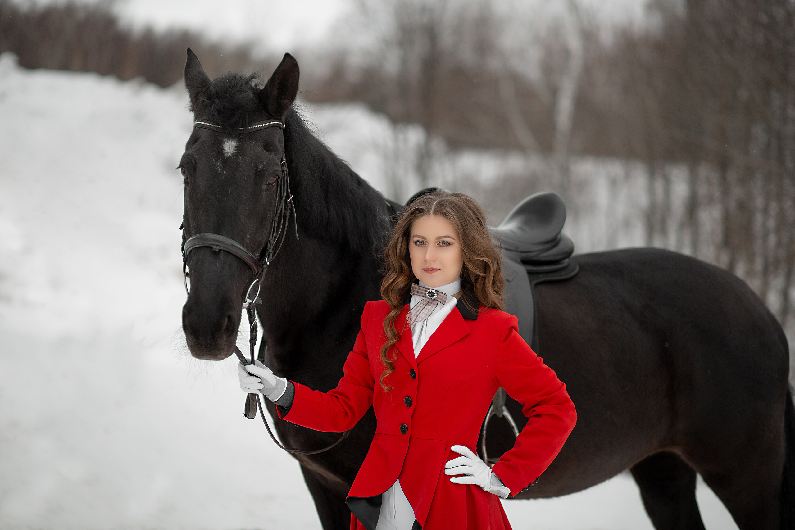 Татьяна и Жасмин. Фотосессия с лошадьми в Нижнем Новгороде