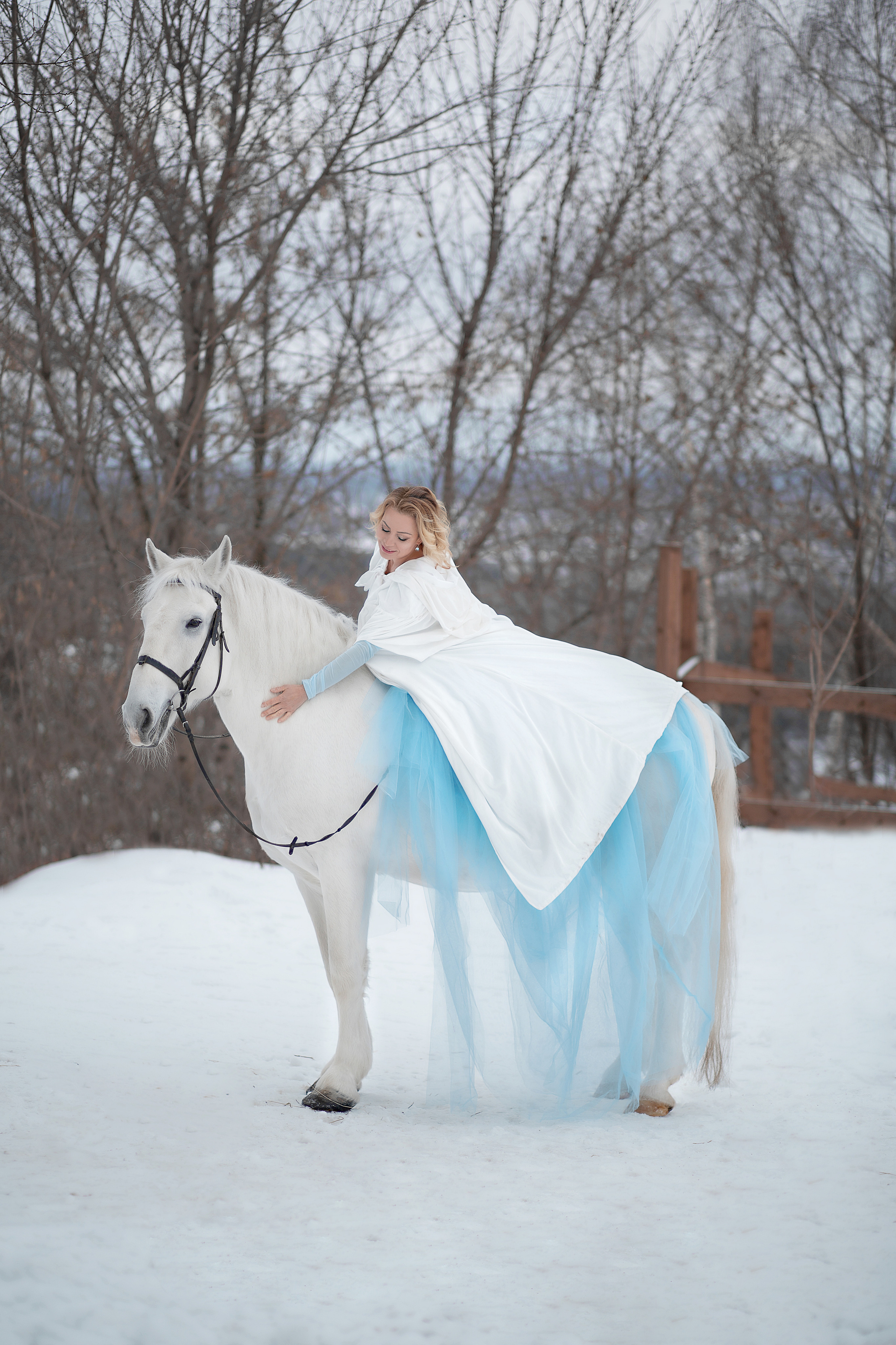 Полина и Воробей. Фотосессия с лошадьми в Нижнем Новгороде