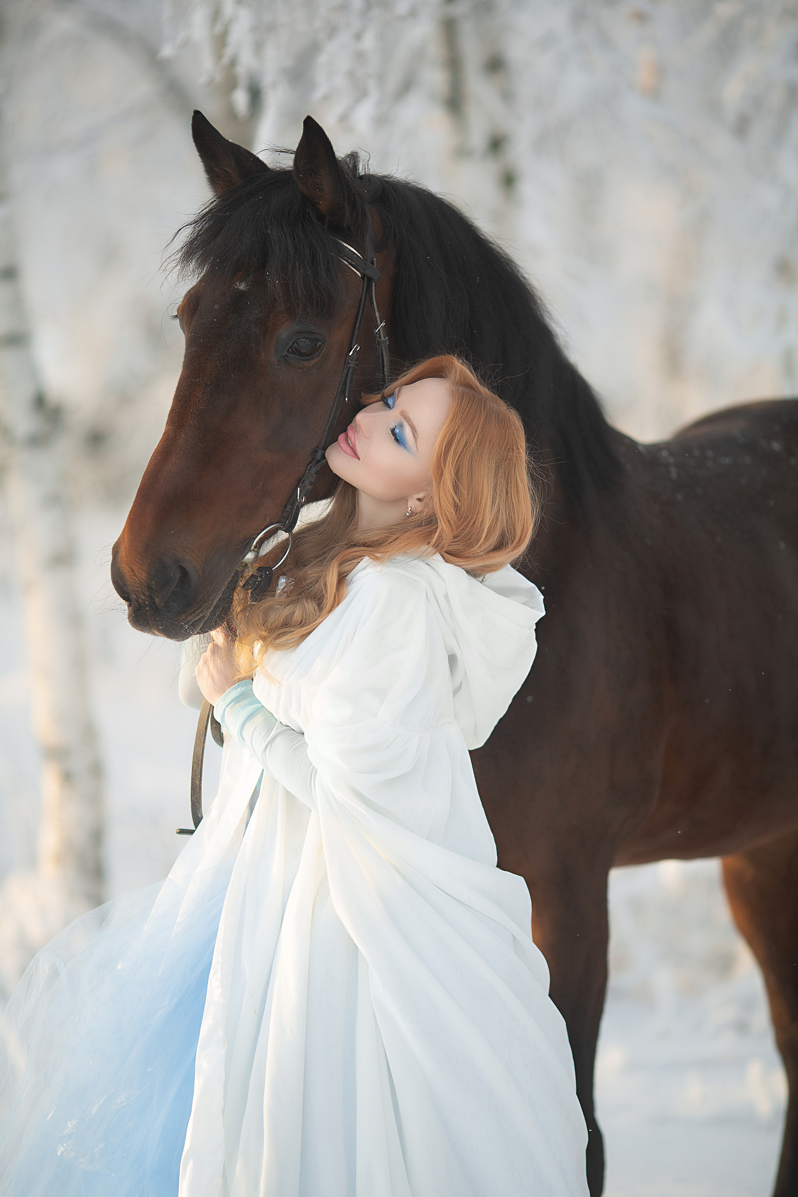 Софья и Табор. Фотосессия с лошадьми в Нижнем Новгороде