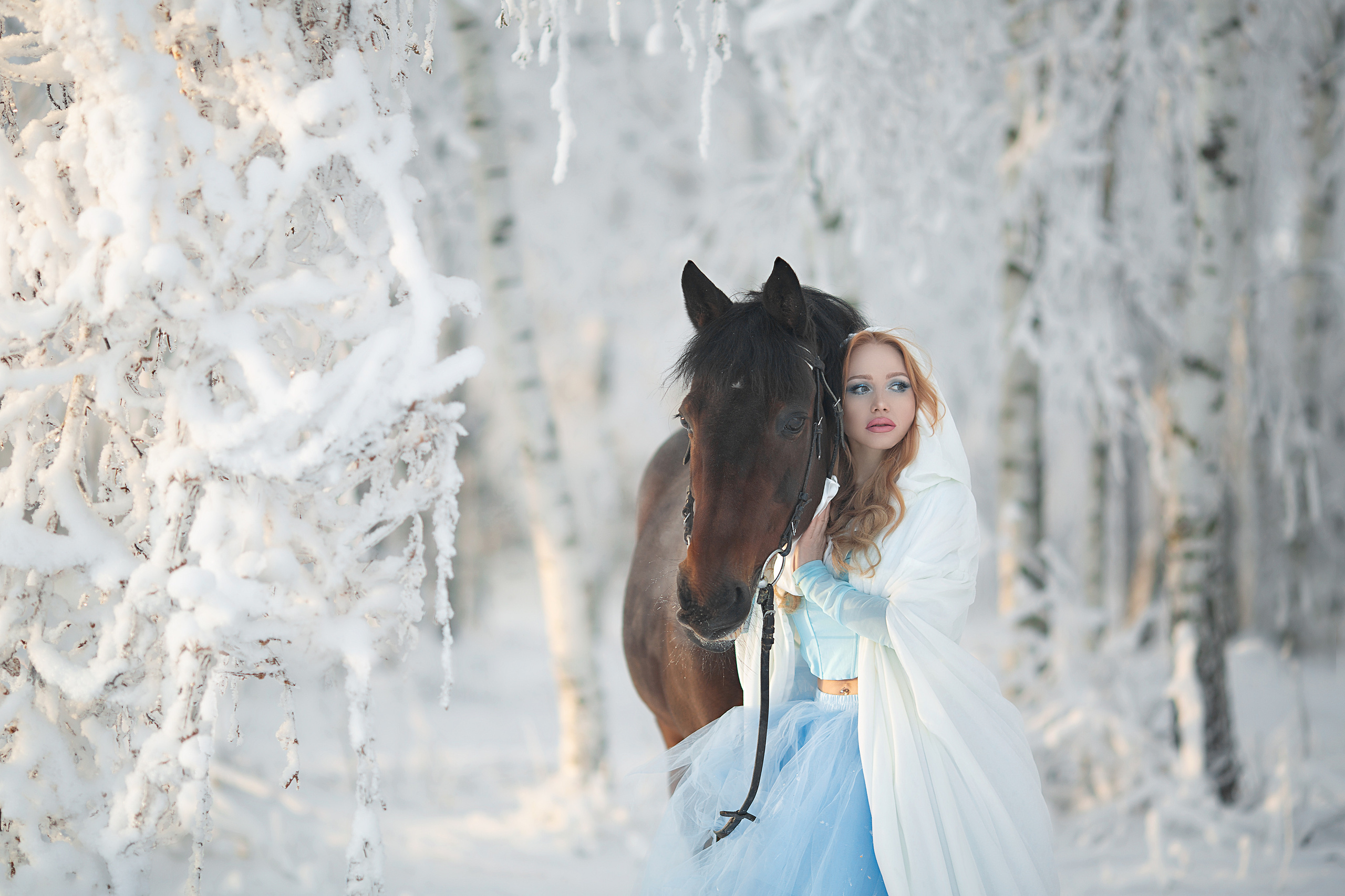 Софья и Табор. Фотосессия с лошадьми в Нижнем Новгороде