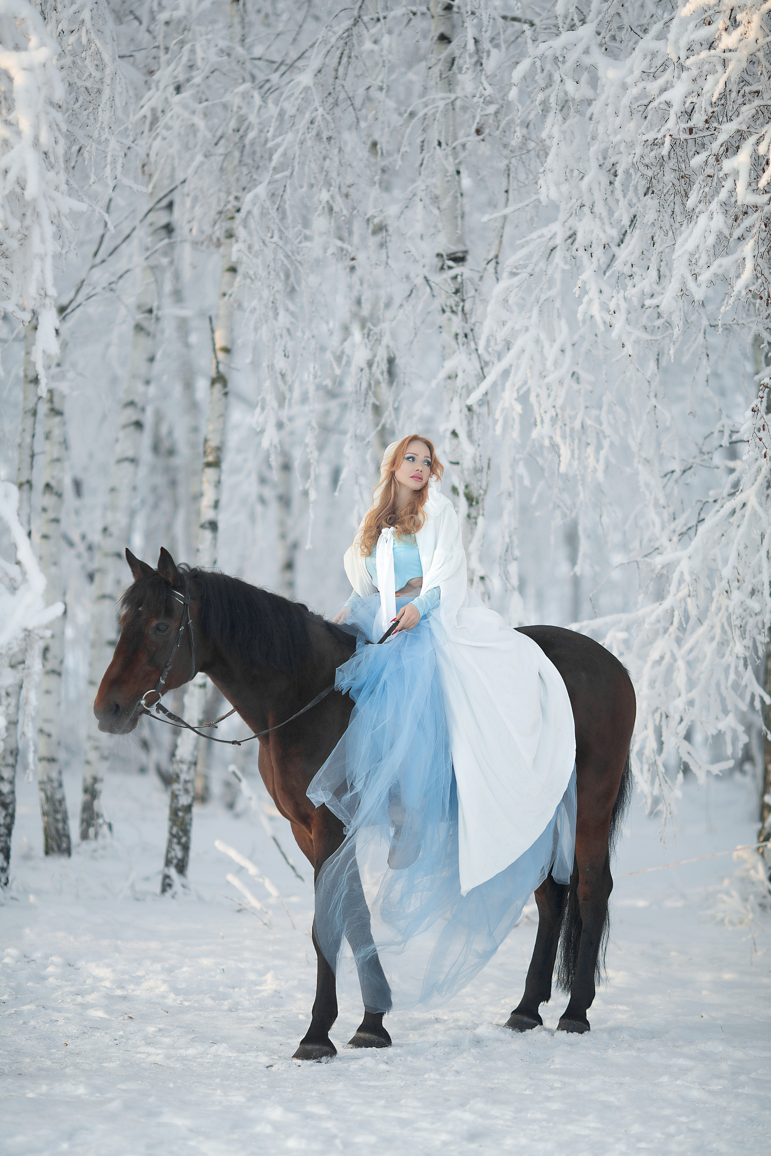 Софья и Табор. Фотосессия с лошадьми в Нижнем Новгороде
