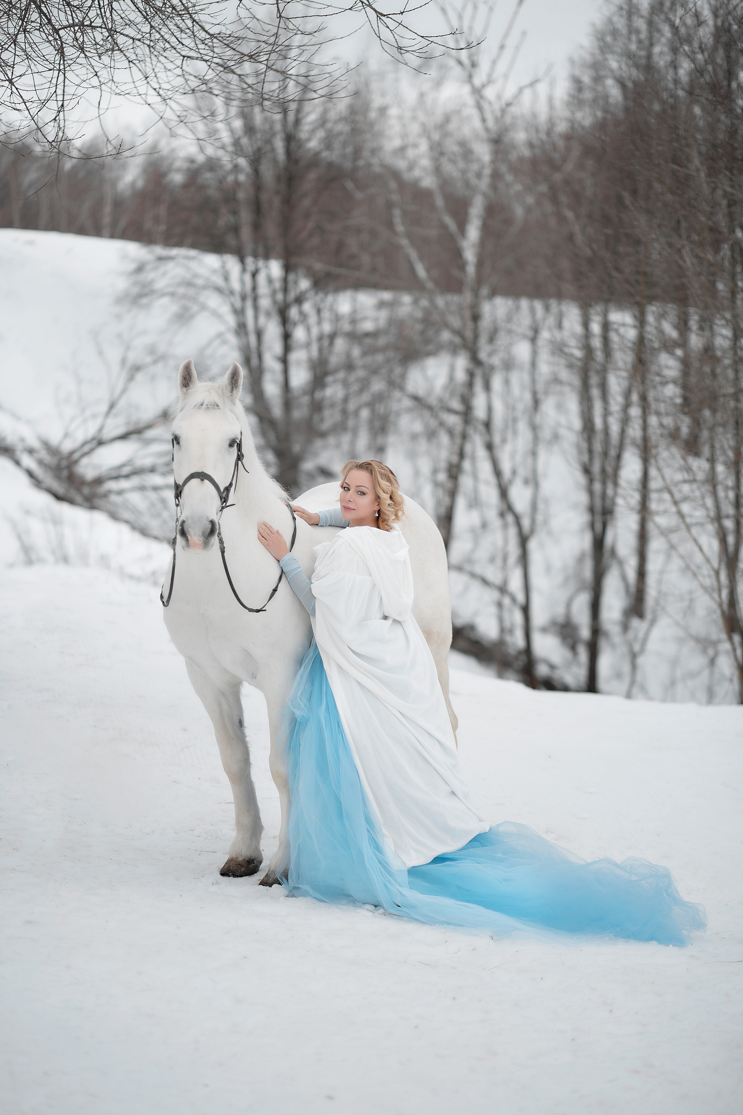 Полина и Воробей. Фотосессия с лошадьми в Нижнем Новгороде
