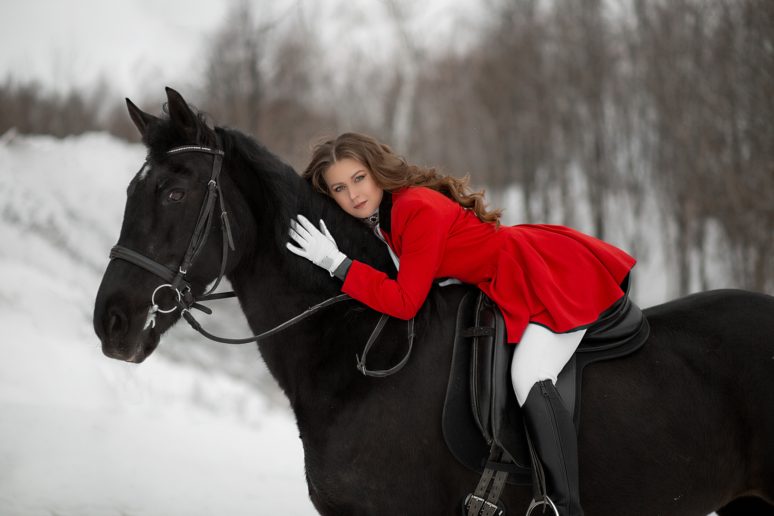 Татьяна и Жасмин. Фотосессия с лошадьми в Нижнем Новгороде