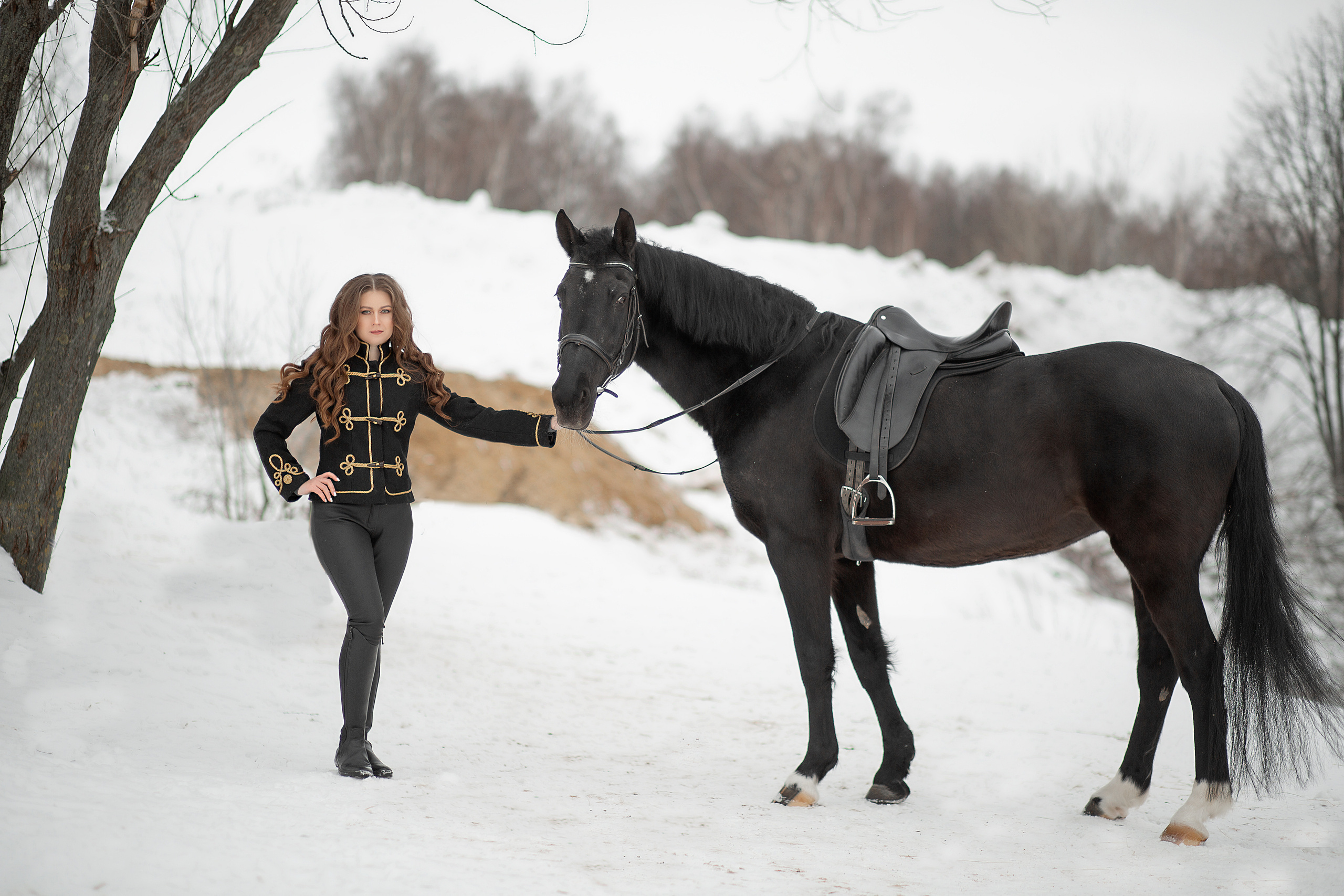 Татьяна и Жасмин. Фотосессия с лошадьми в Нижнем Новгороде