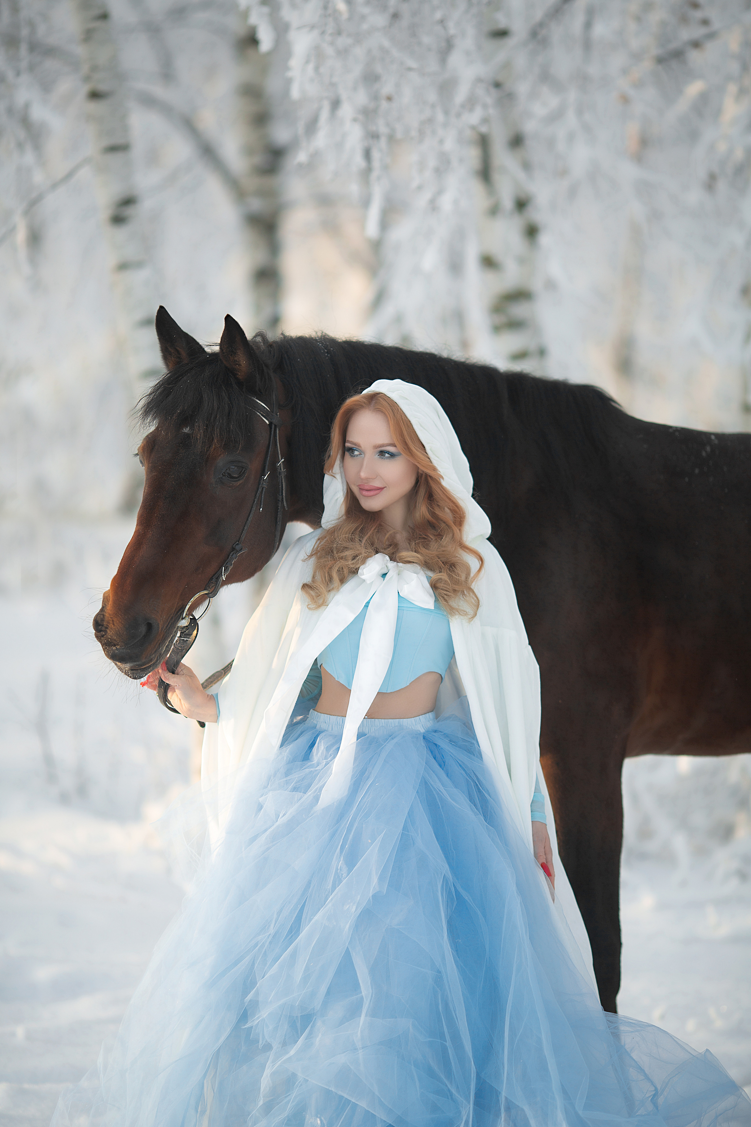 Софья и Табор. Фотосессия с лошадьми в Нижнем Новгороде