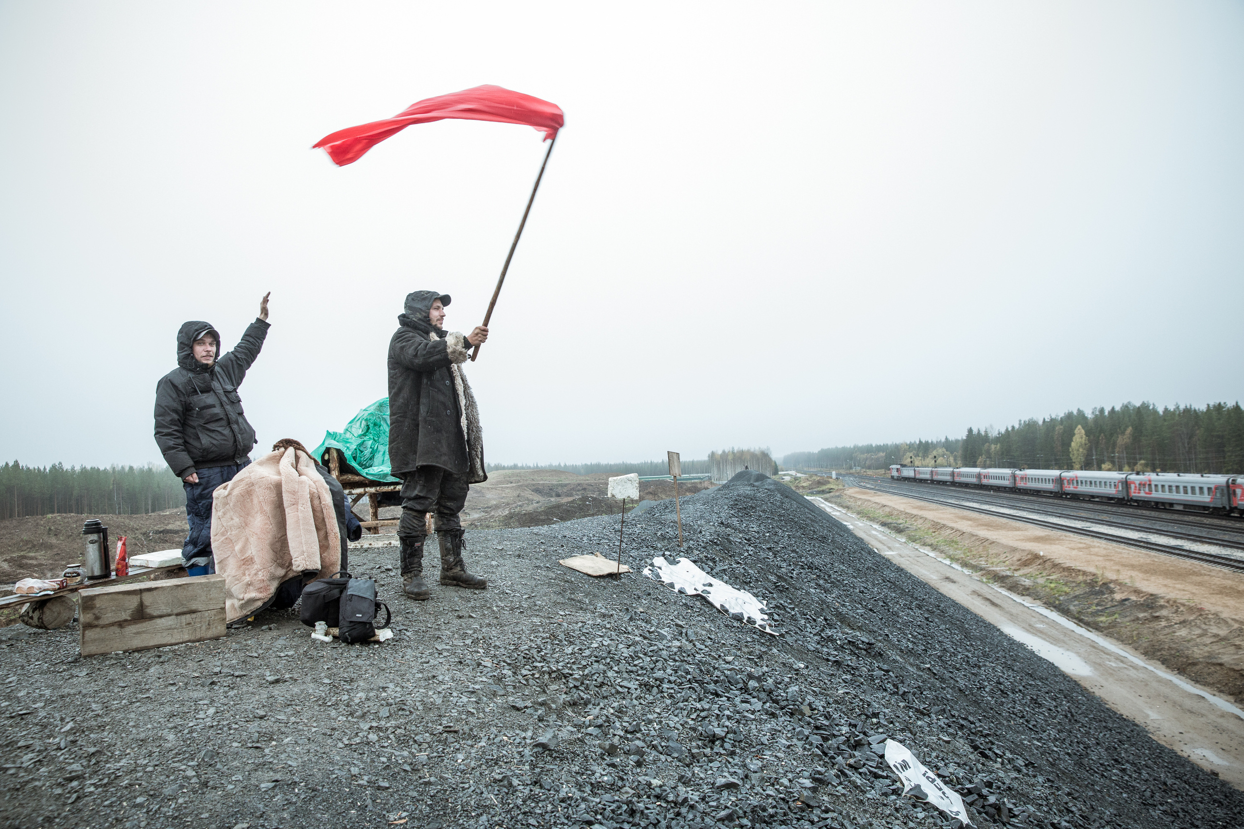 Shies protest for Novaya gazeta