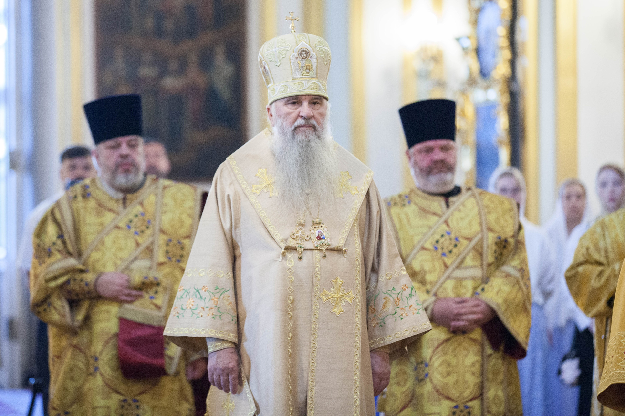 МИТРОПОЛИТ ВАРСОНОФИЙ СОВЕРШИЛ БОЖЕСТВЕННУЮ ЛИТУРГИЮ В НИКОЛО-БОГОЯВЛЕНСКОМ СОБОРЕ. НИКОЛО-БОГОЯВЛЕНСКИЙ МОРСКОЙ СОБОР