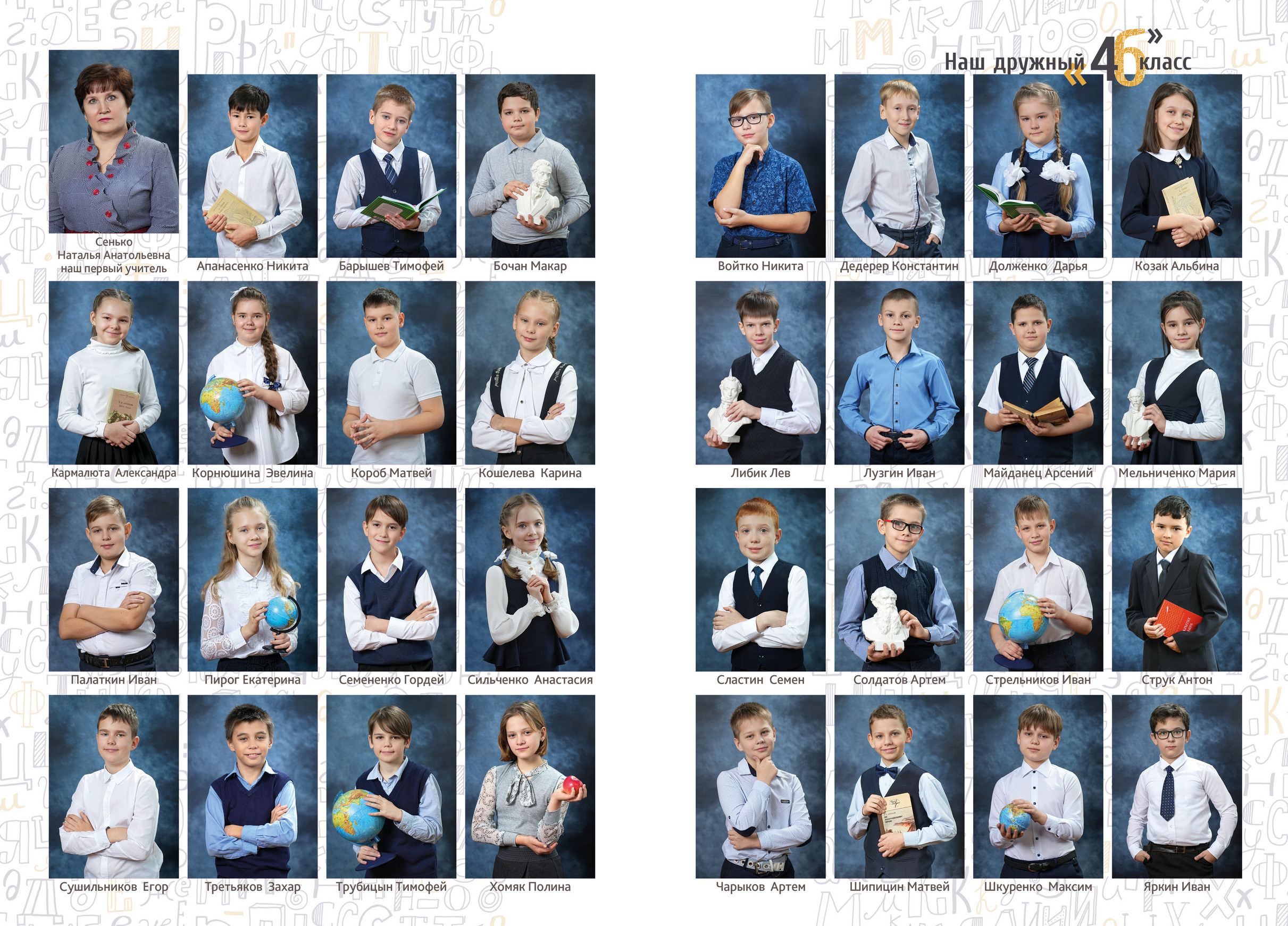 Варианты оформления выпускных альбомов начальной школы (1-4 класс)