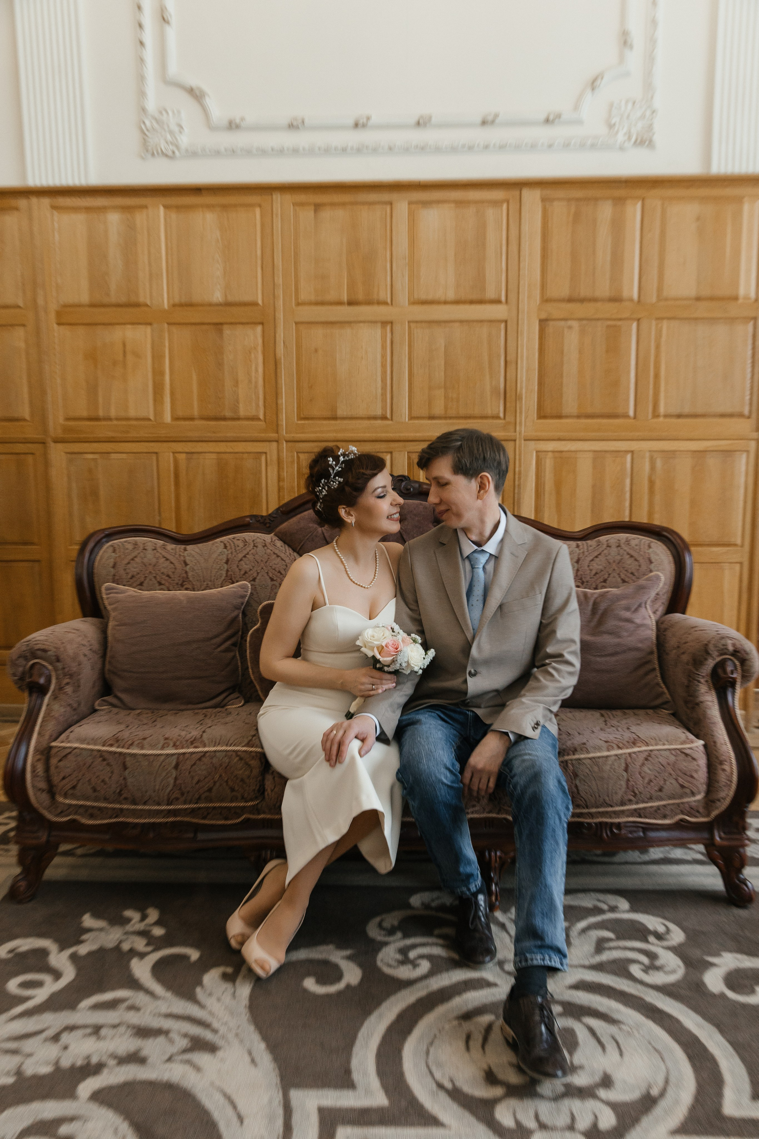 Свадебная фотосессия в Грибоедовском ЗАГСе (Дворец Бракосочетания № 1). Фотограф и видеограф Анна Домашенко