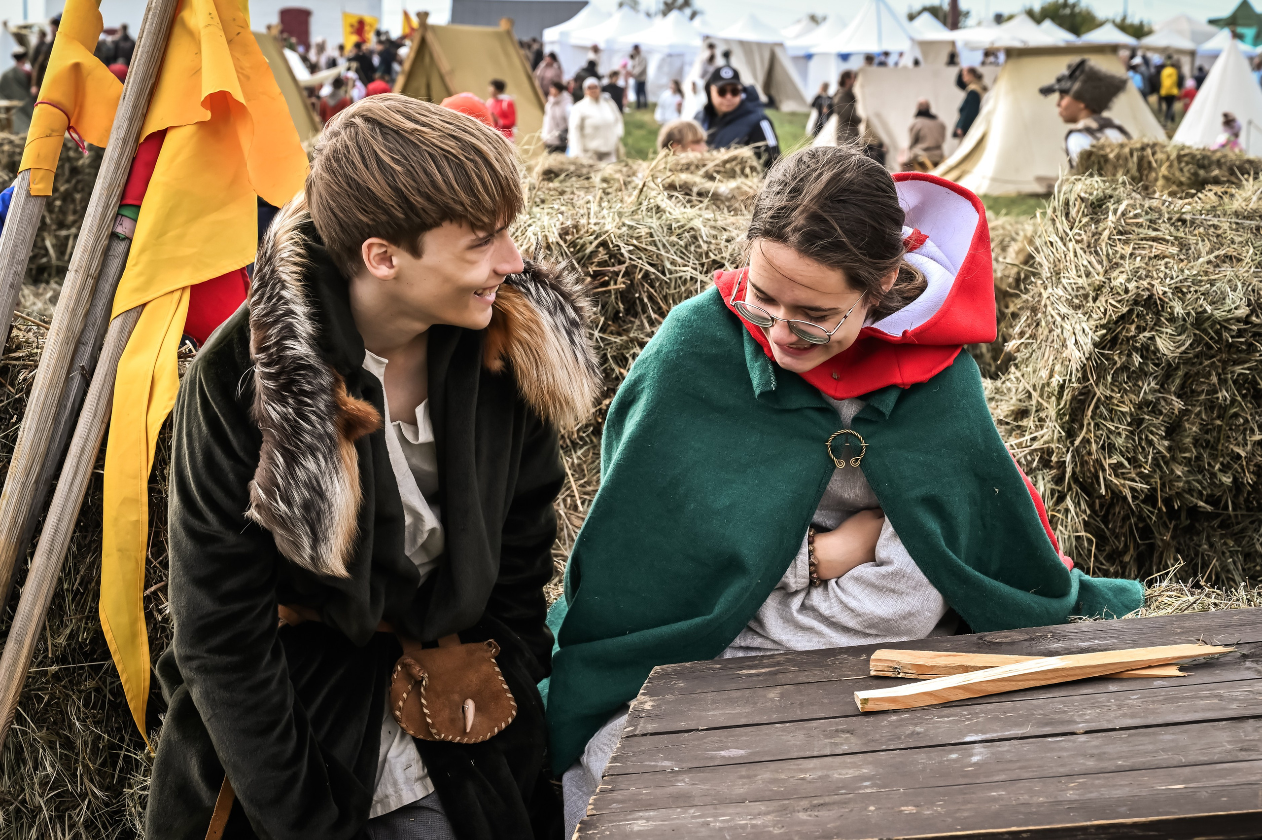 Аккредитованный фотограф снимает реконструкцию
