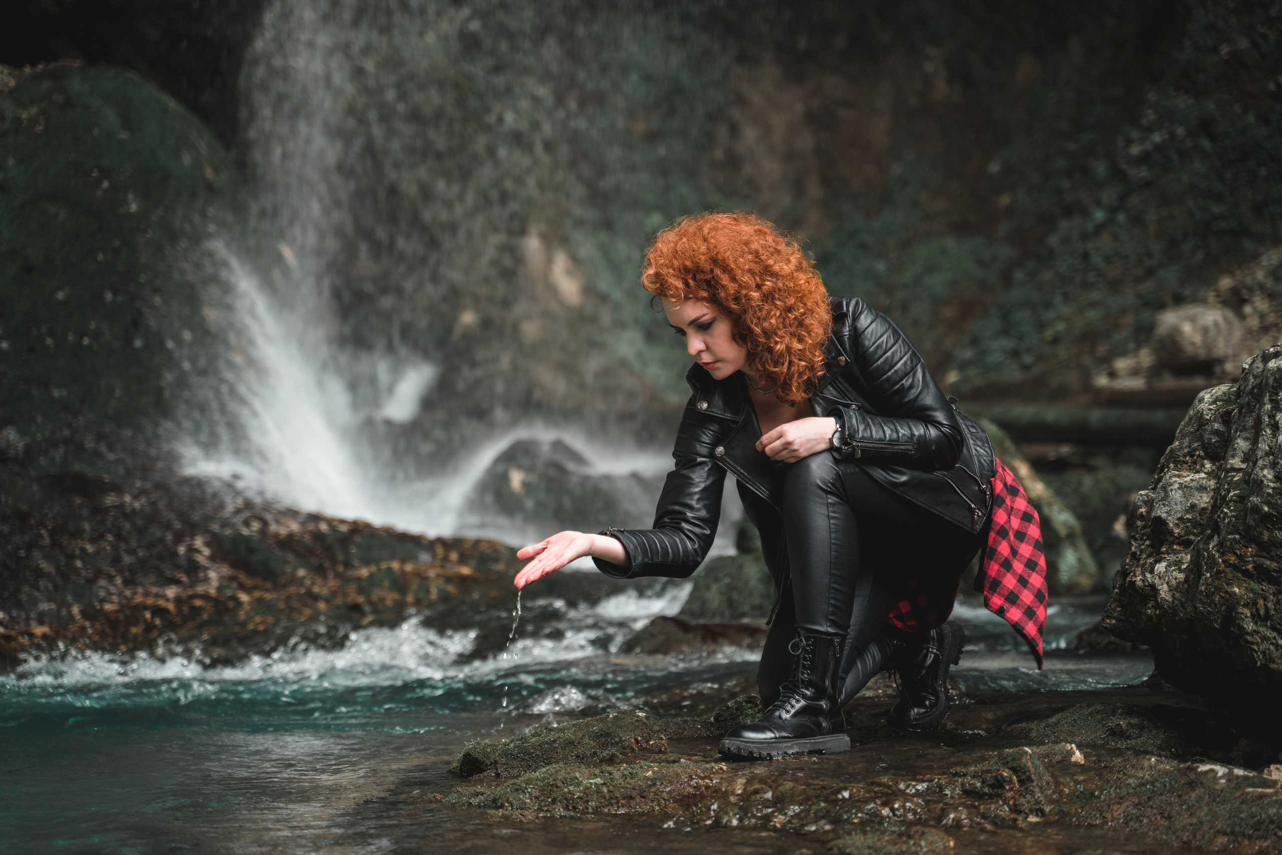 Waterfall keeper. Photographer Phuket