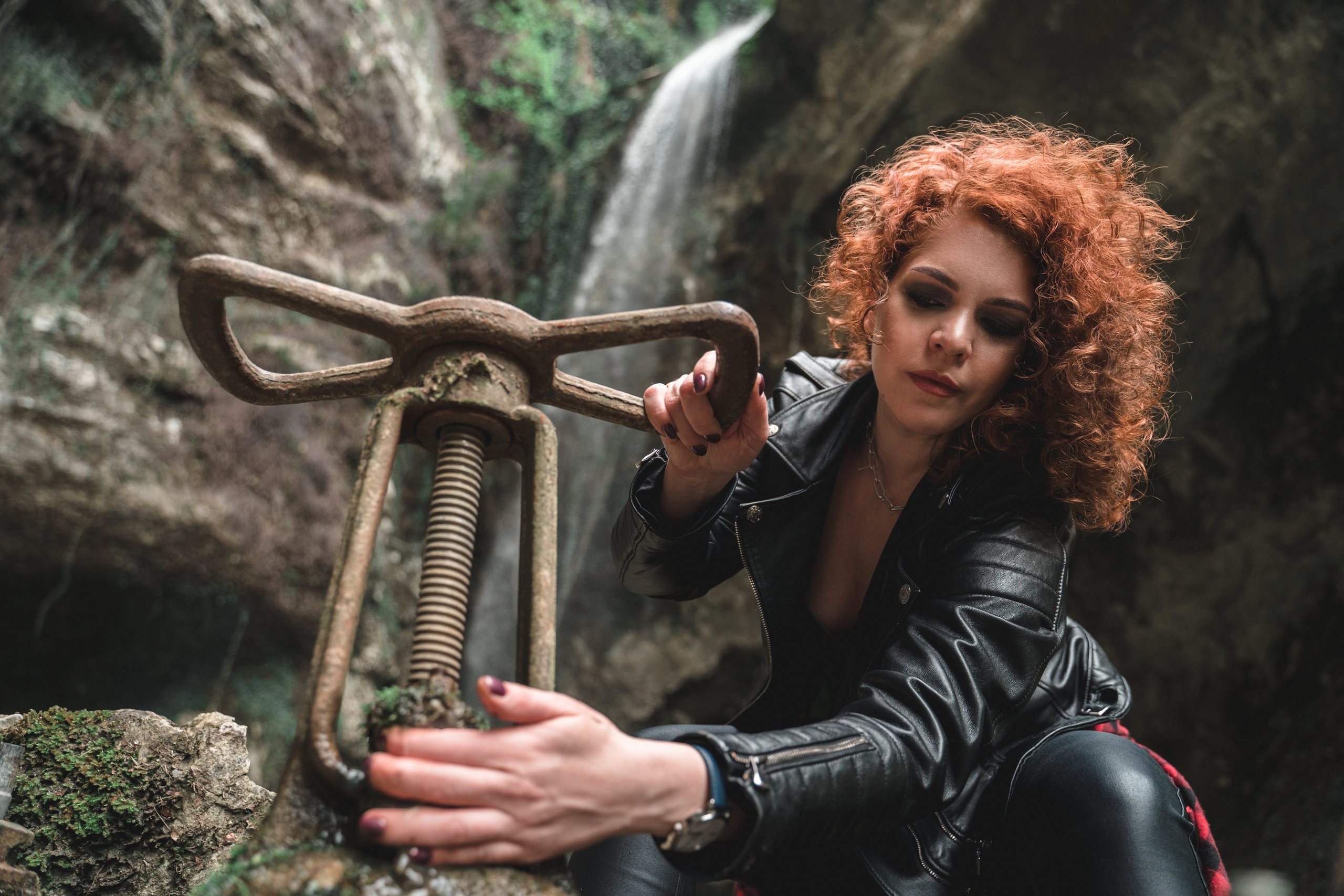 Waterfall keeper. Photographer Phuket