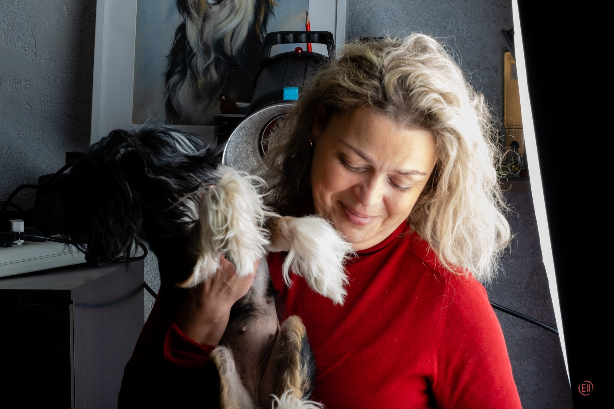 Zhulya with her new owner. Poale Ell Chinese Crested Dog Kennel: Buy a puppy from the kennel
