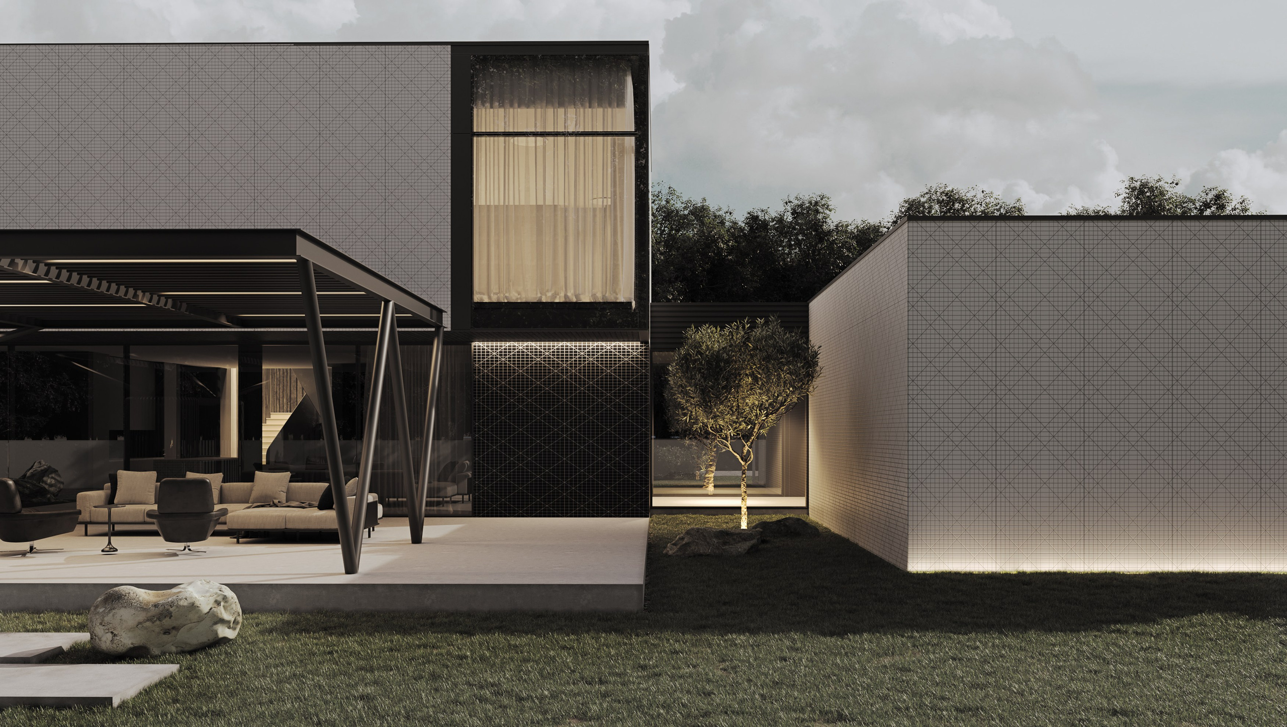 Minimalism House. Paintings by the artist Sergey Ratchin