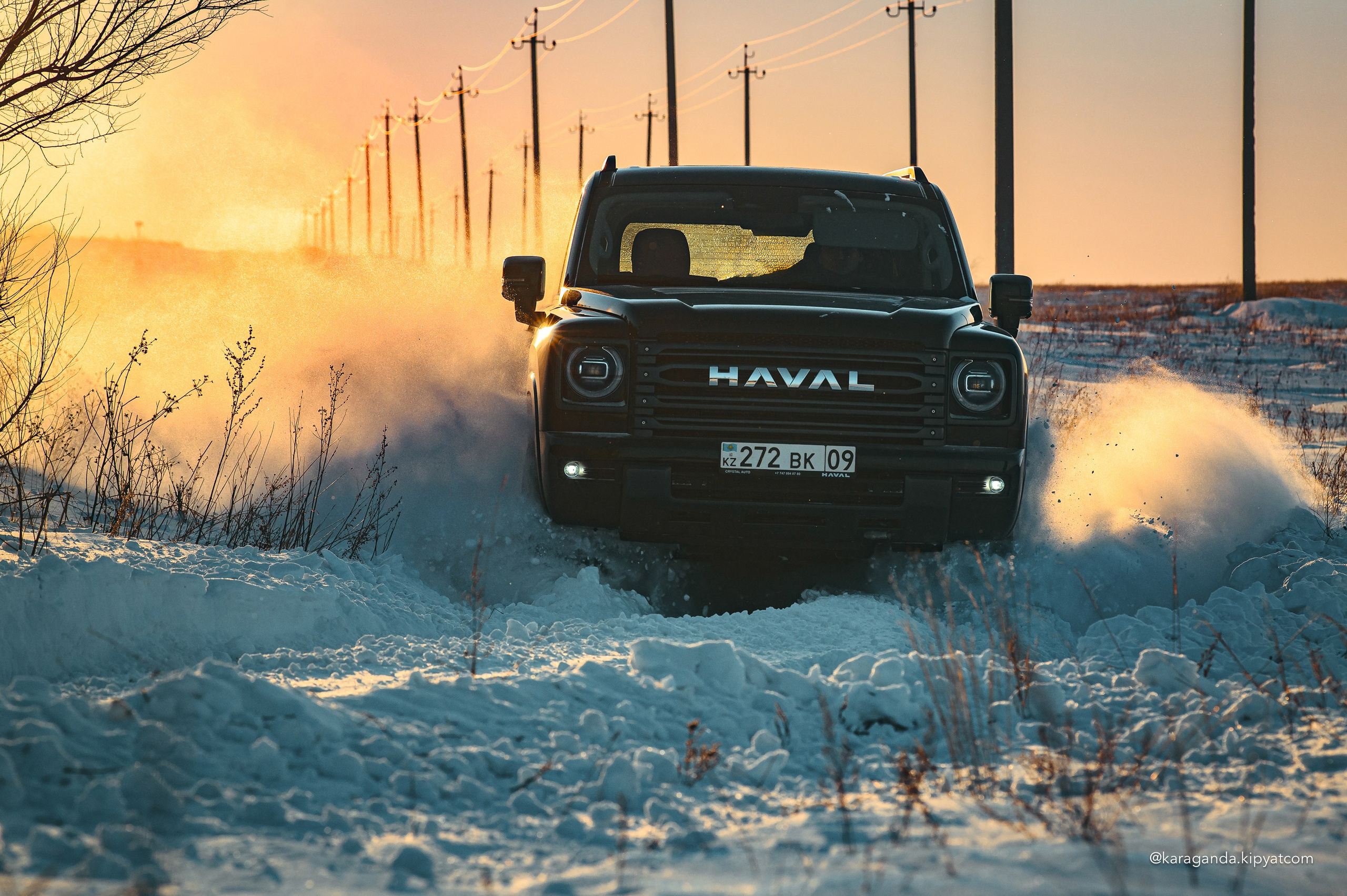 Зимний заезд на HAVAL H9. Кипятком Караганда