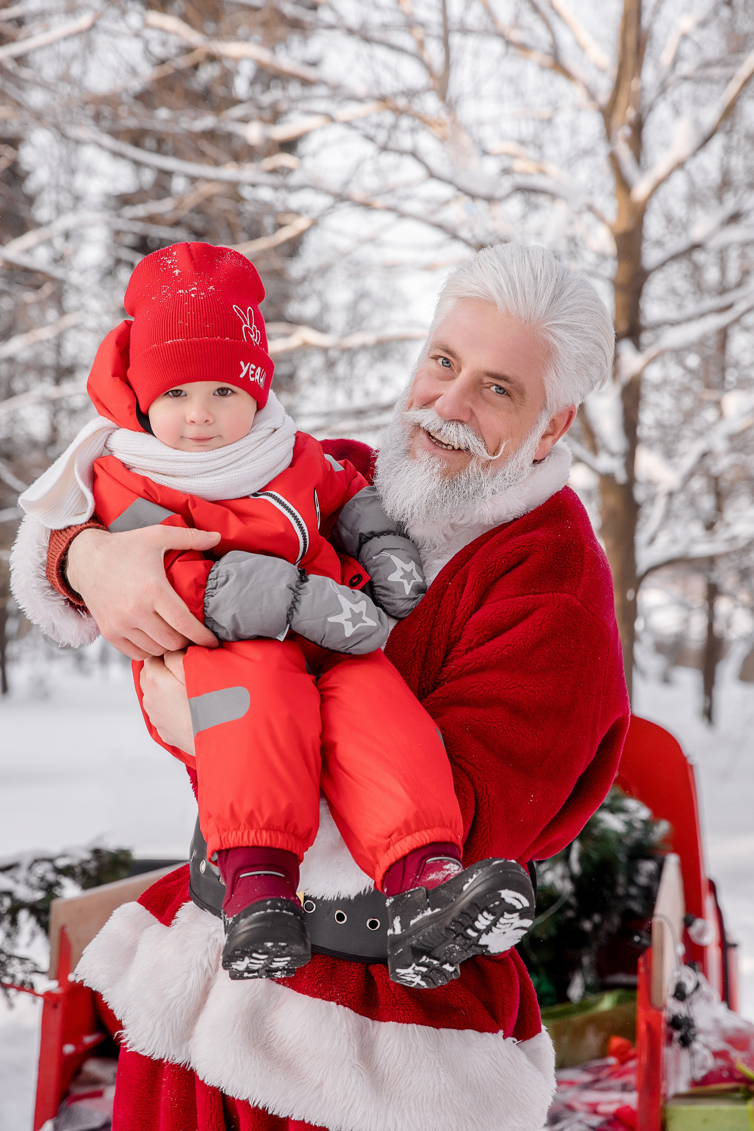 Новогодние фотосессии — уличные локации. Семейный и детский фотограф в Москве Вера Ускова