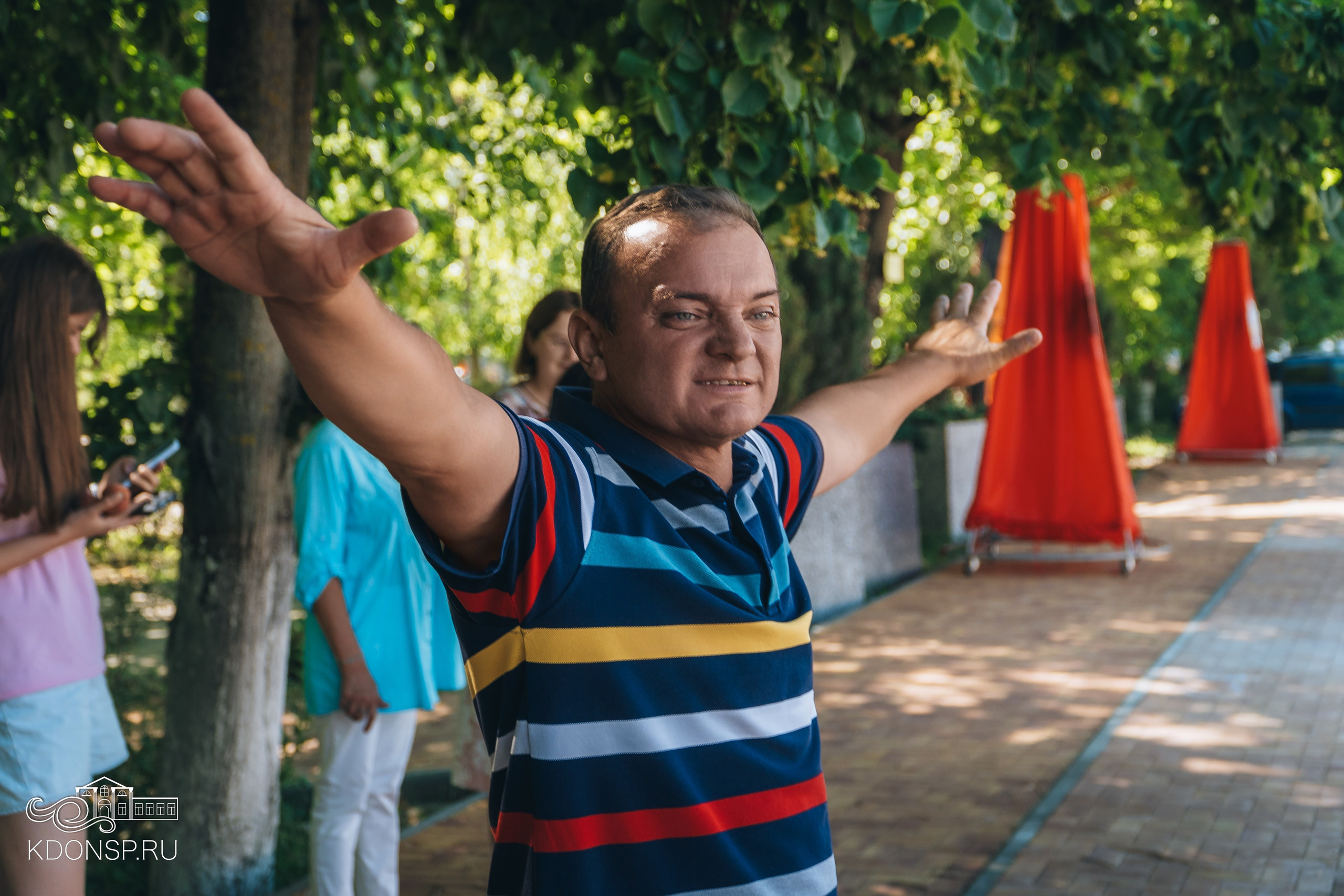 Детская зарядка со спортсменом. Новотитаровский Дом культуры