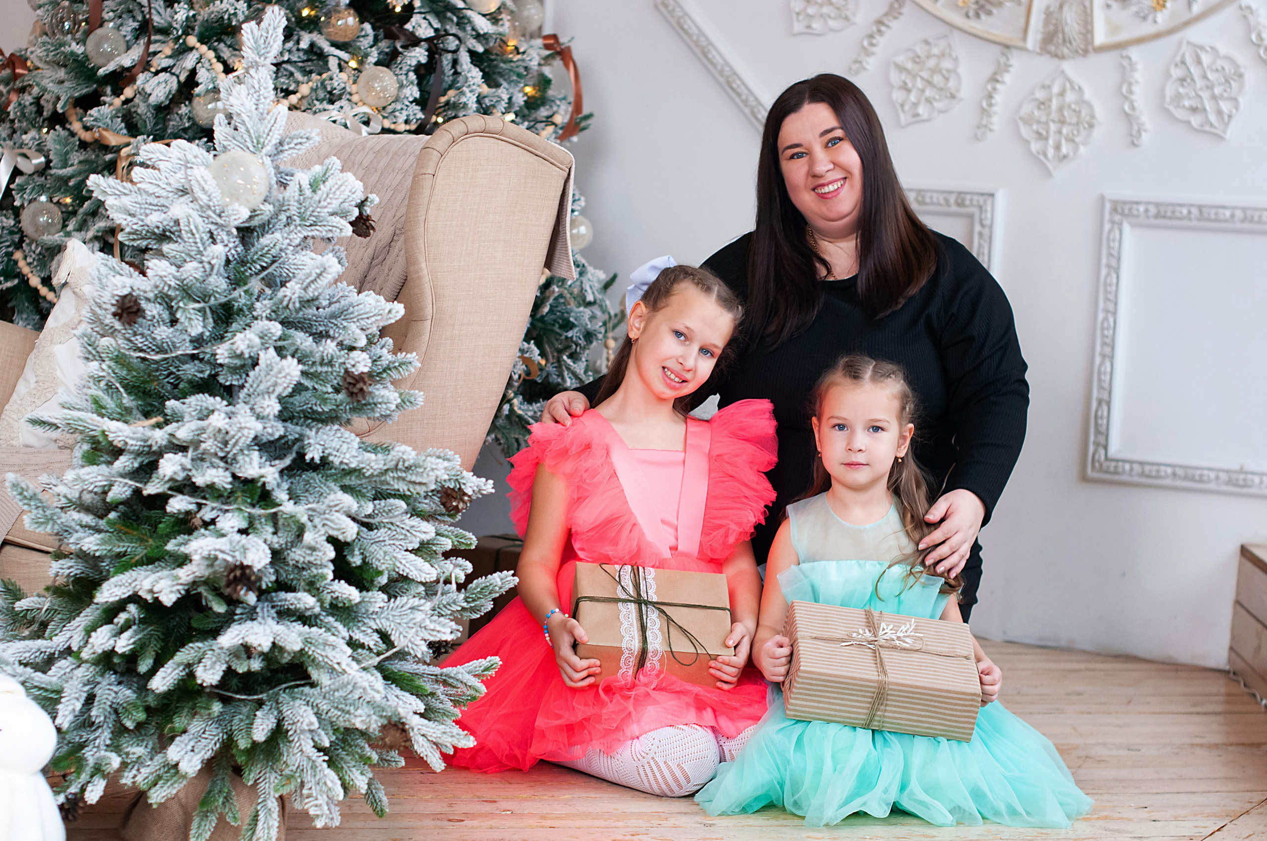 Новогодняя фотосессия семья Петрушиных. Фотограф в Хабаровске