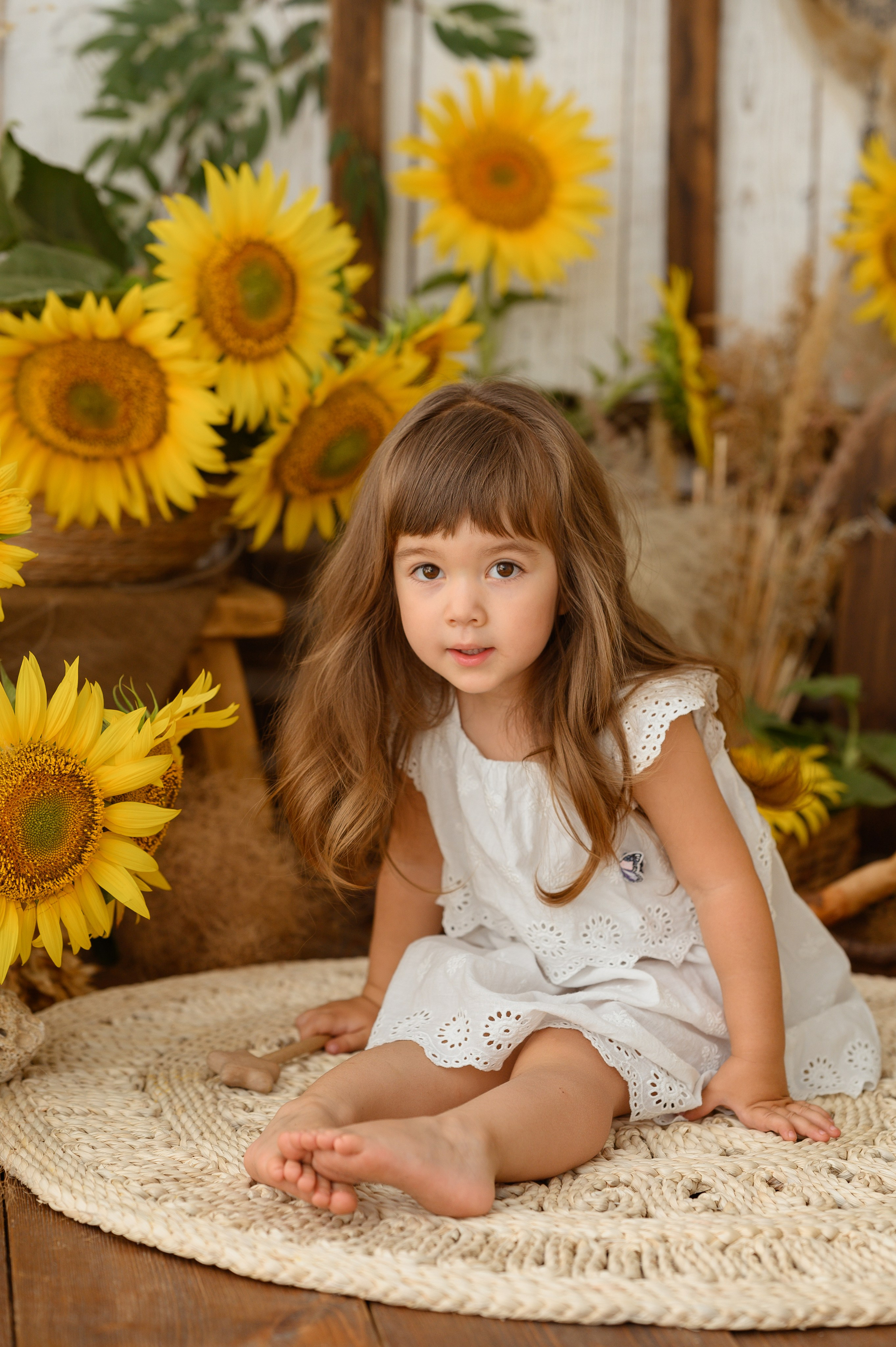 Альмина и подсолнухи. Детский и семейный фотограф Ирина Гладких