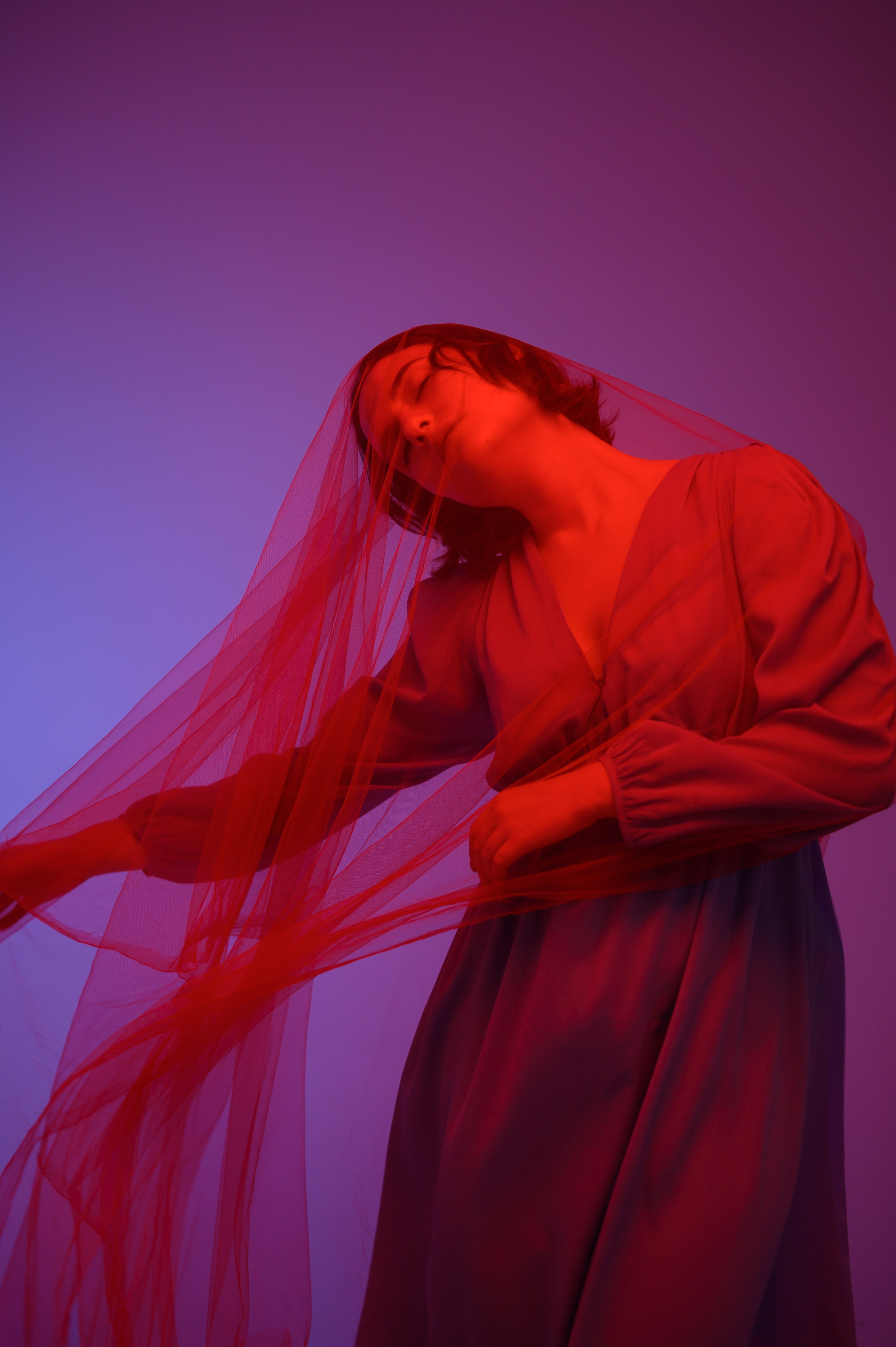 Юлия. Фотосессия с матовым стеклом