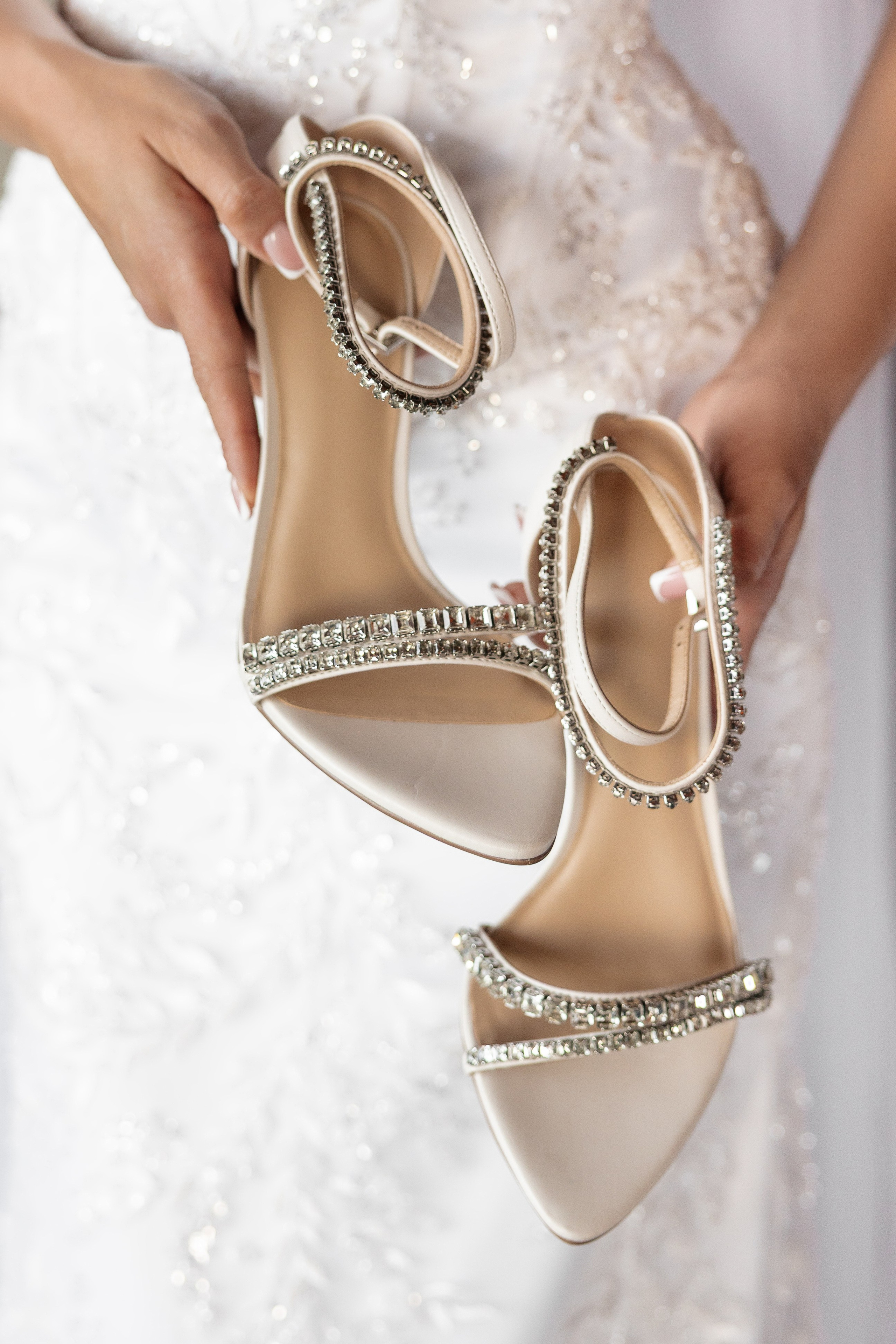 wedding shoes close-up