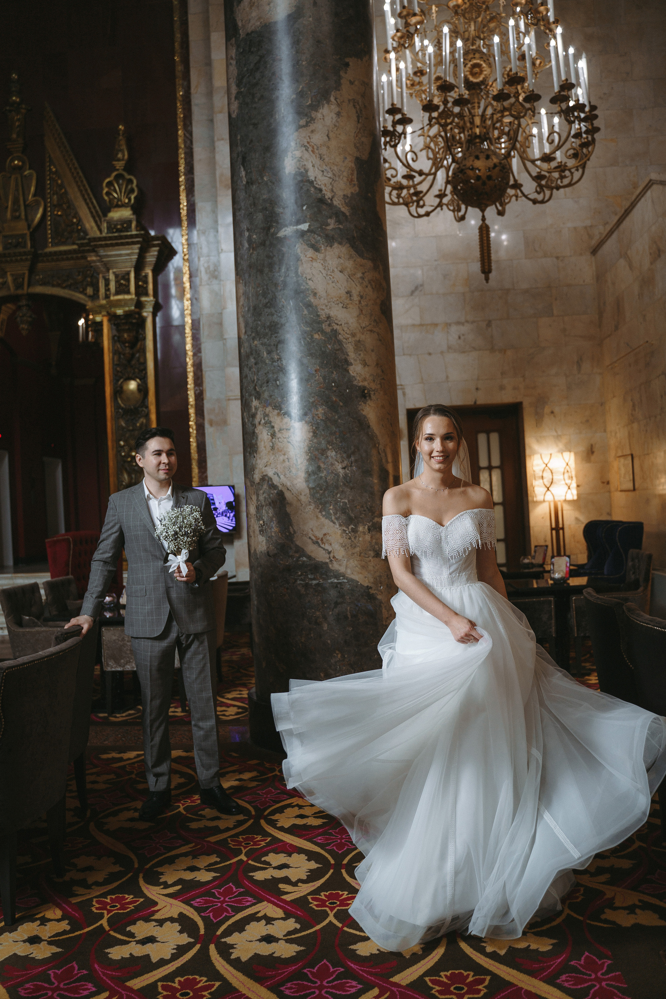 Свадебная фотосессия в отеле Hilton Moscow Leningradskaya 5*