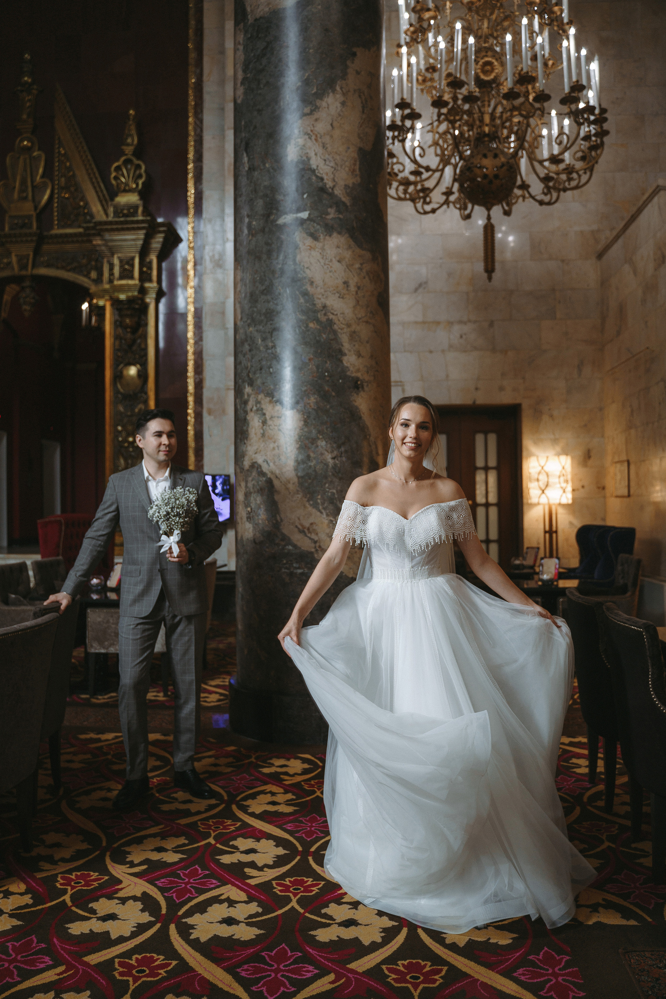 Свадебная фотосессия в отеле Hilton Moscow Leningradskaya 5*