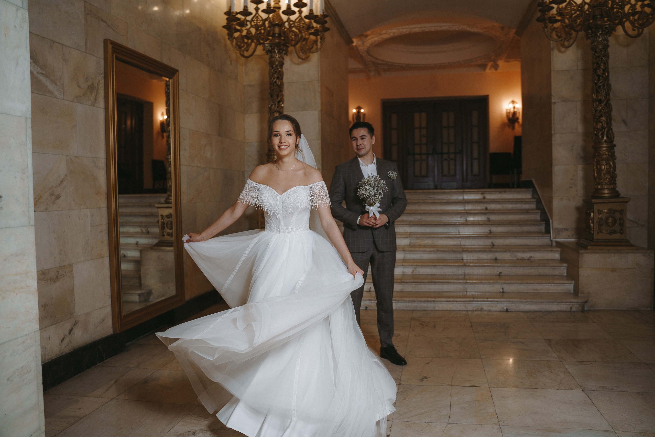 Свадебная фотосессия в отеле Hilton Moscow Leningradskaya 5*