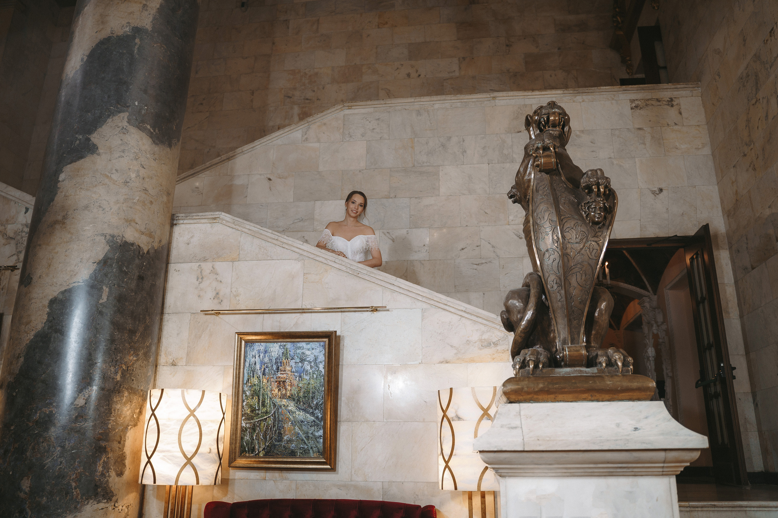 Свадебная фотосессия в отеле Hilton Moscow Leningradskaya 5*