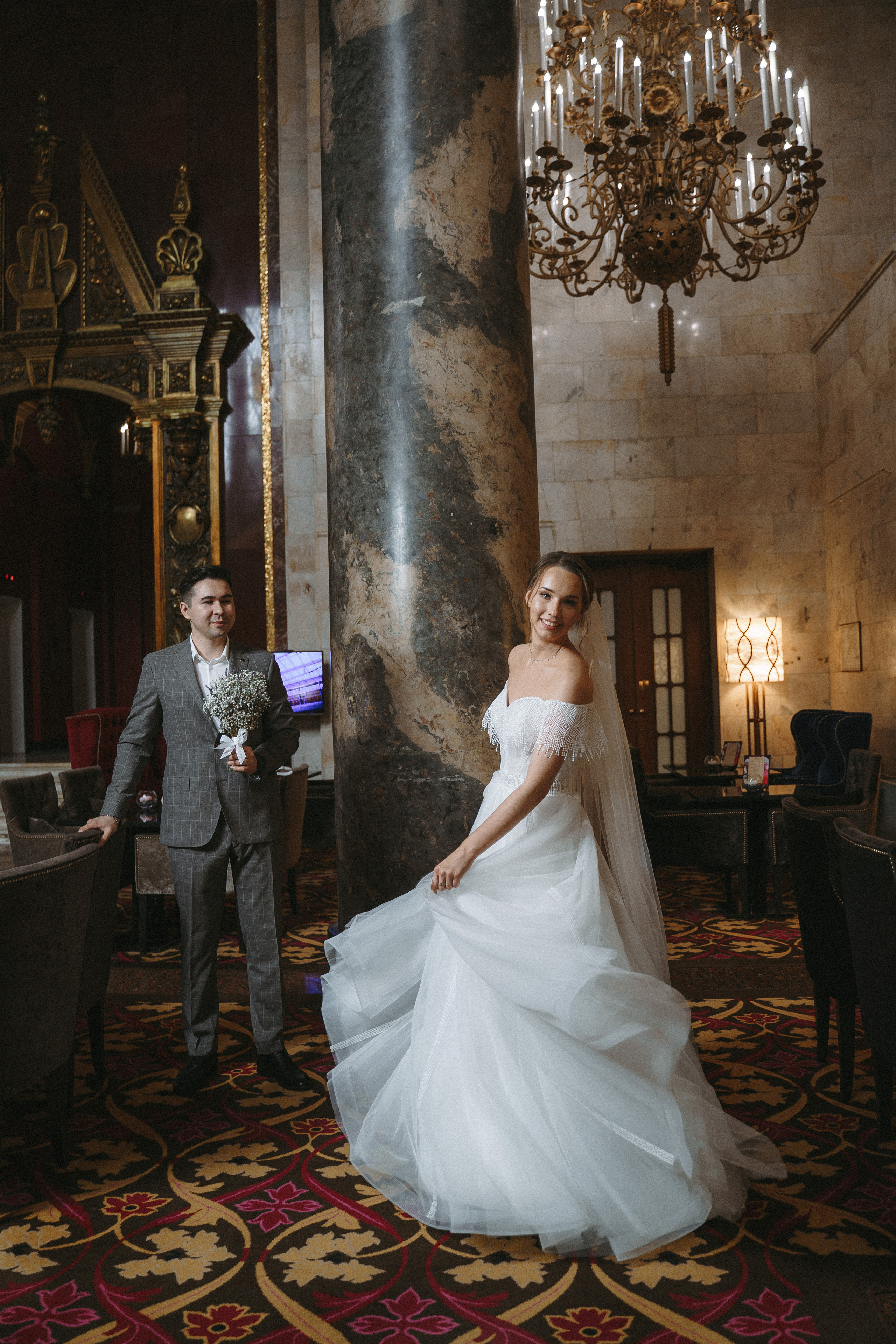 Свадебная фотосессия в отеле Hilton Moscow Leningradskaya 5*