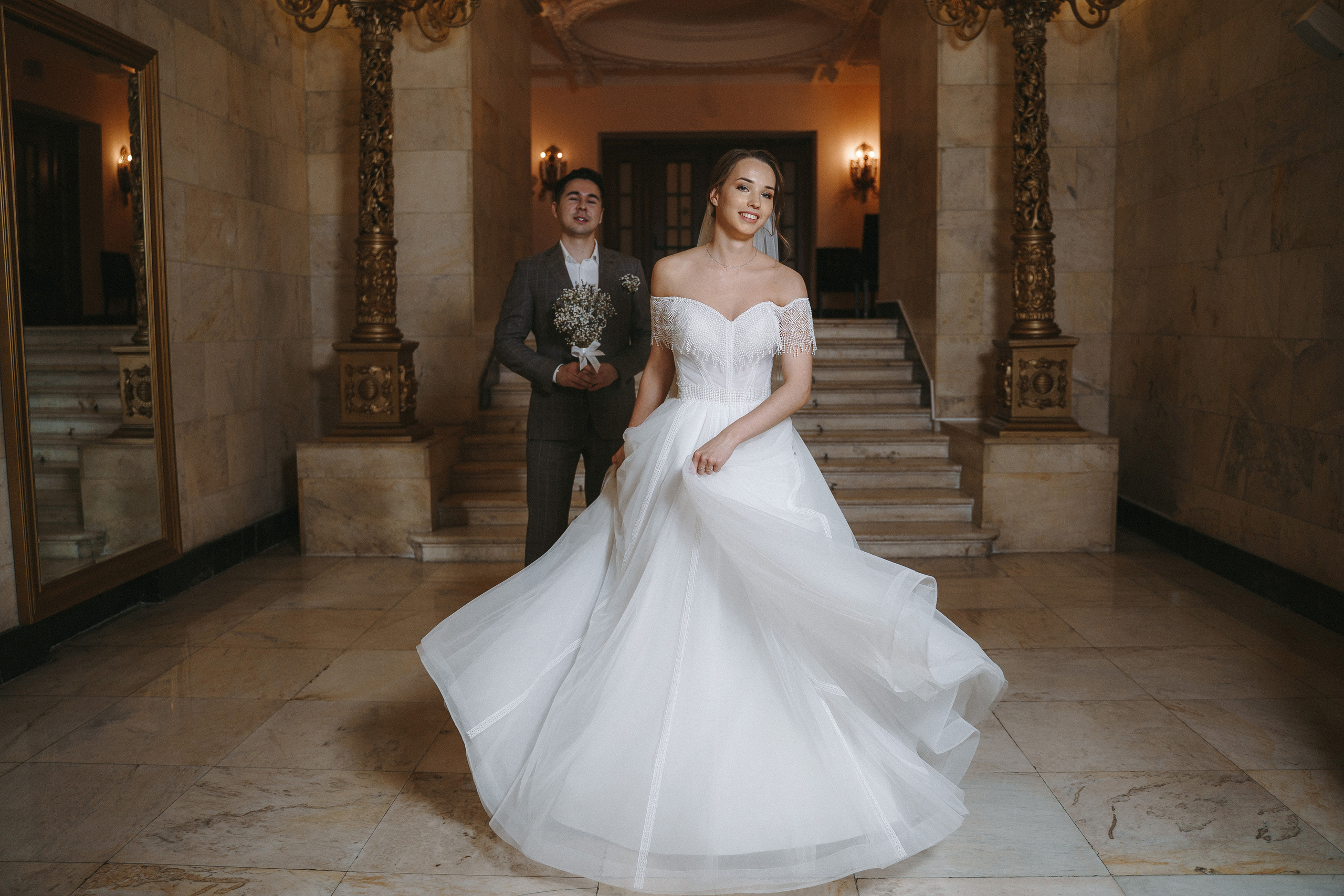 Свадебная фотосессия в отеле Hilton Moscow Leningradskaya 5*