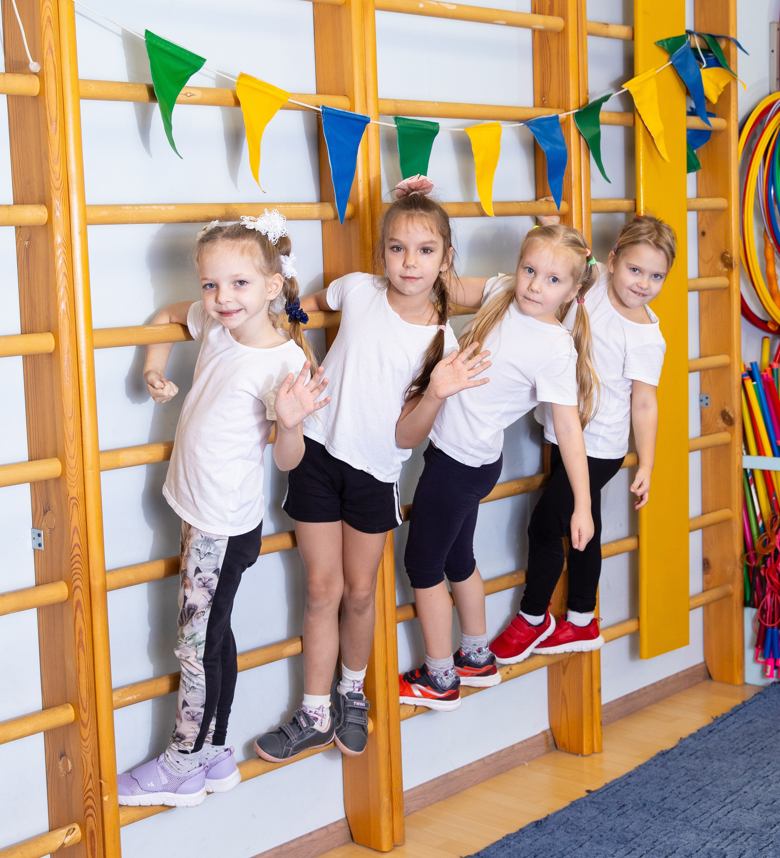 физкультурное занятие в детском саду