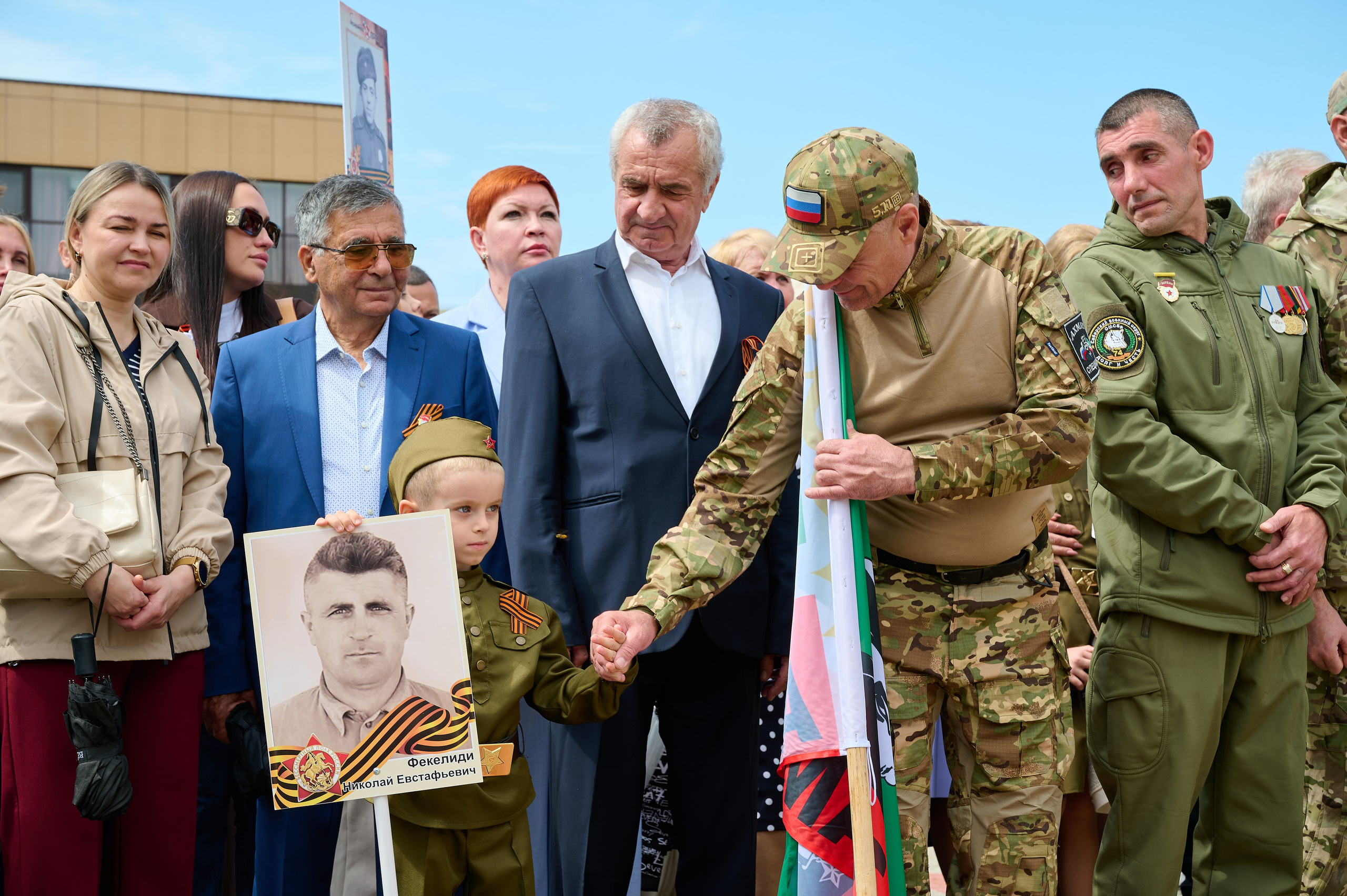 Митинг 9 мая. Кабардинка. Жизнь курорта Кабардинка в фотографиях