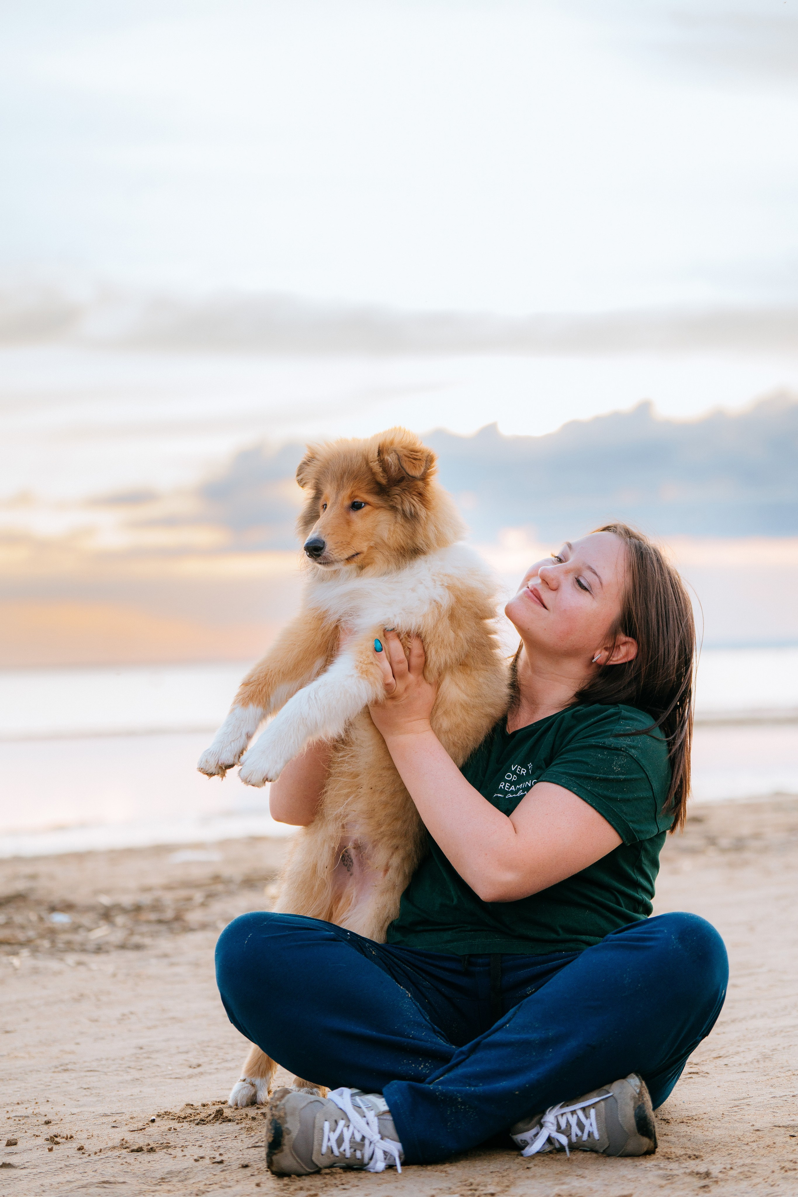 Фотосессия со щенками колли. Фотограф анималист в Спб недорого Олеся Майорова