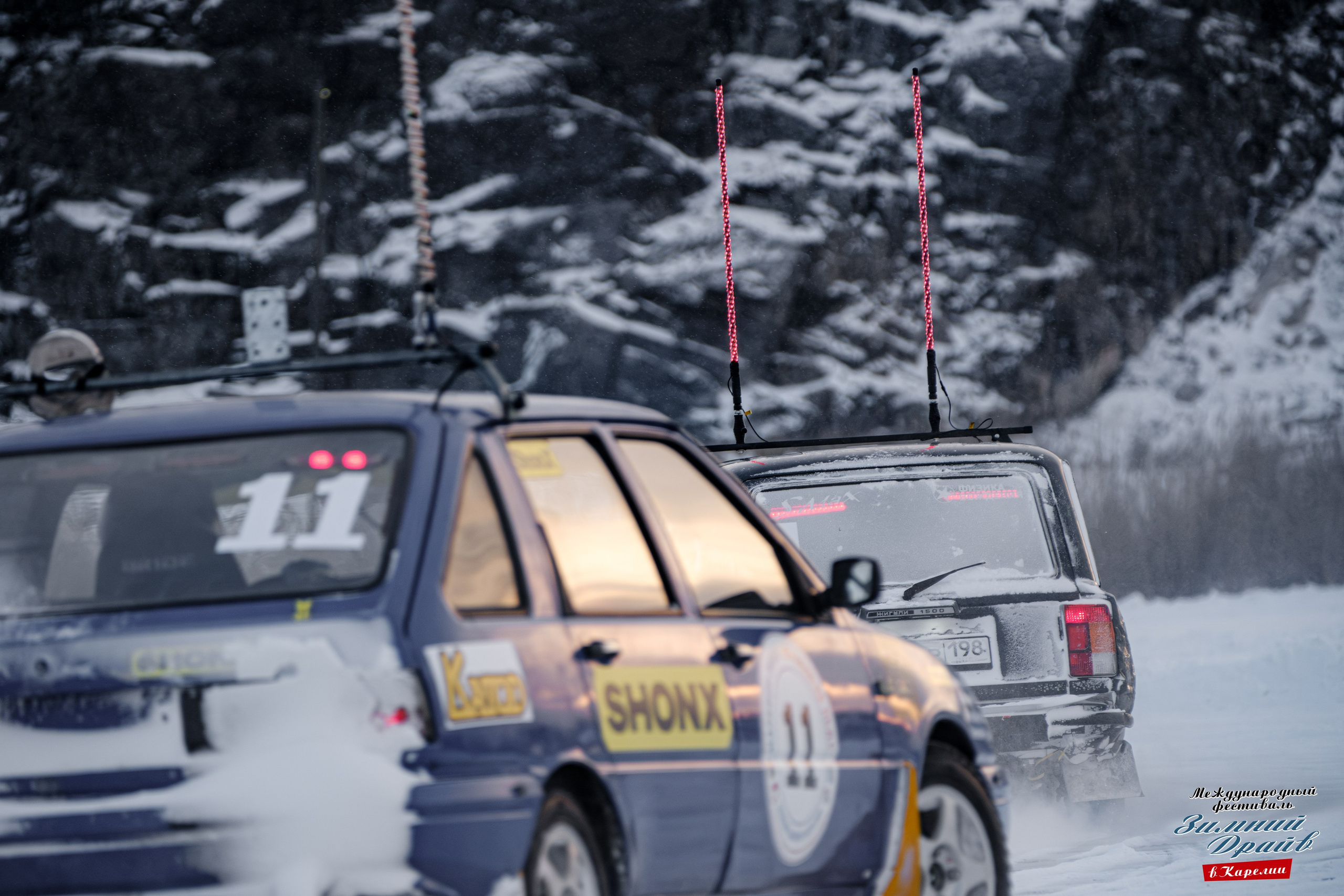 «Зимний Драйв в Карелии» Авто Марафон-гигант «25 часов на льду» Илона Накутис, Николай Грязин, джимхана, фотограф Антон Медведев, icoguar, Сортавала, Карелия