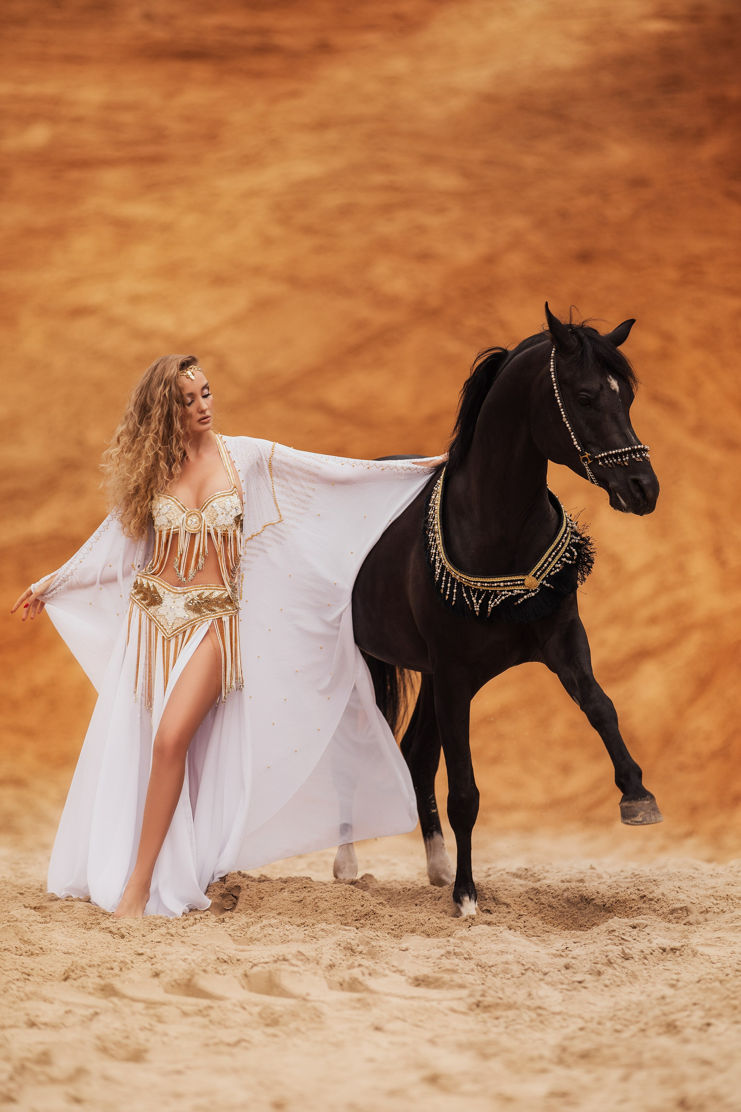 Восточная фотосессия с конем. Женский и свадебный фотограф в Москве Елена Тараскина