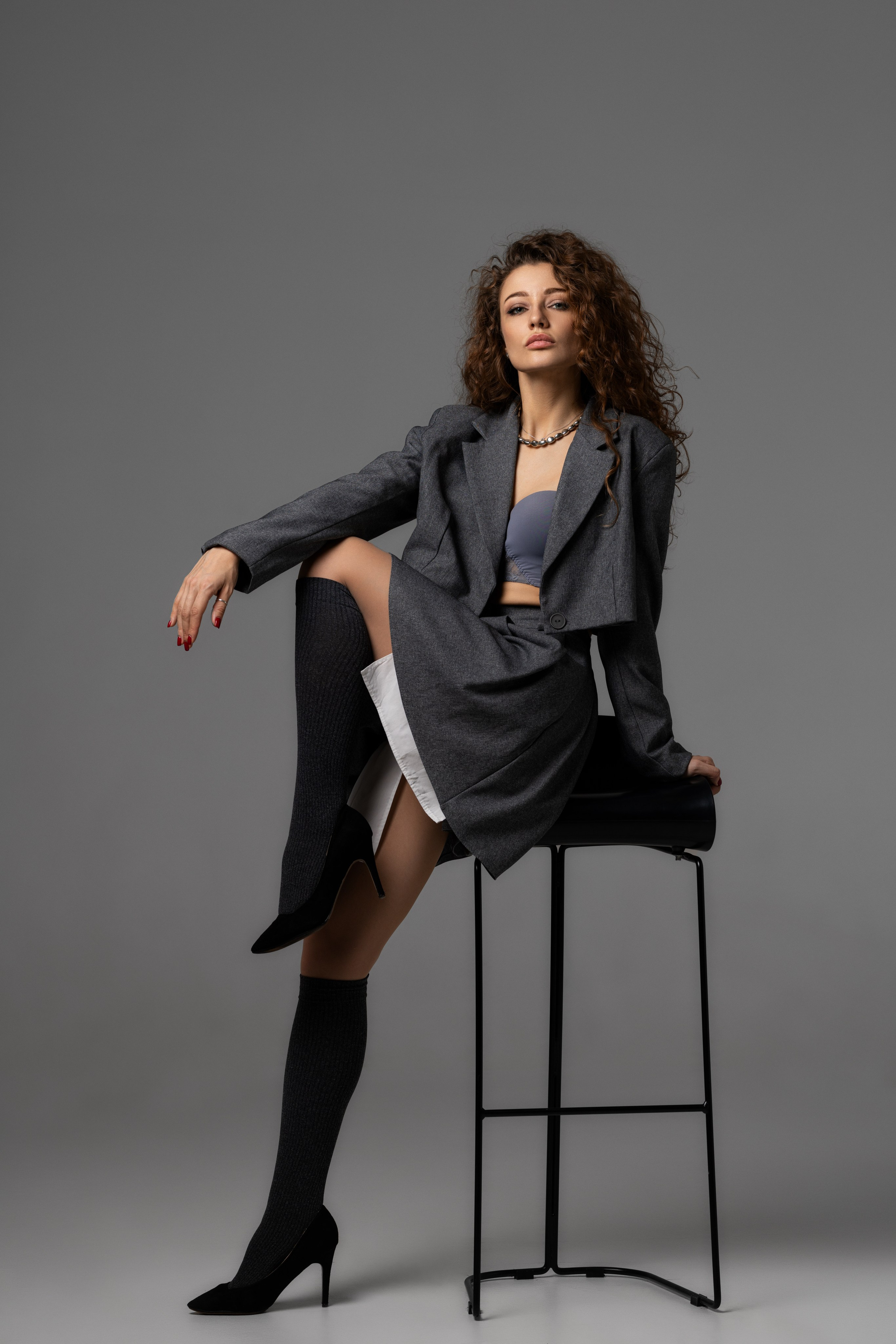 Студийная съемка на циклораме с испульсным светом с Дианой для «себя». Дмитрий Шульгин, портретный фотограф в Воронеже