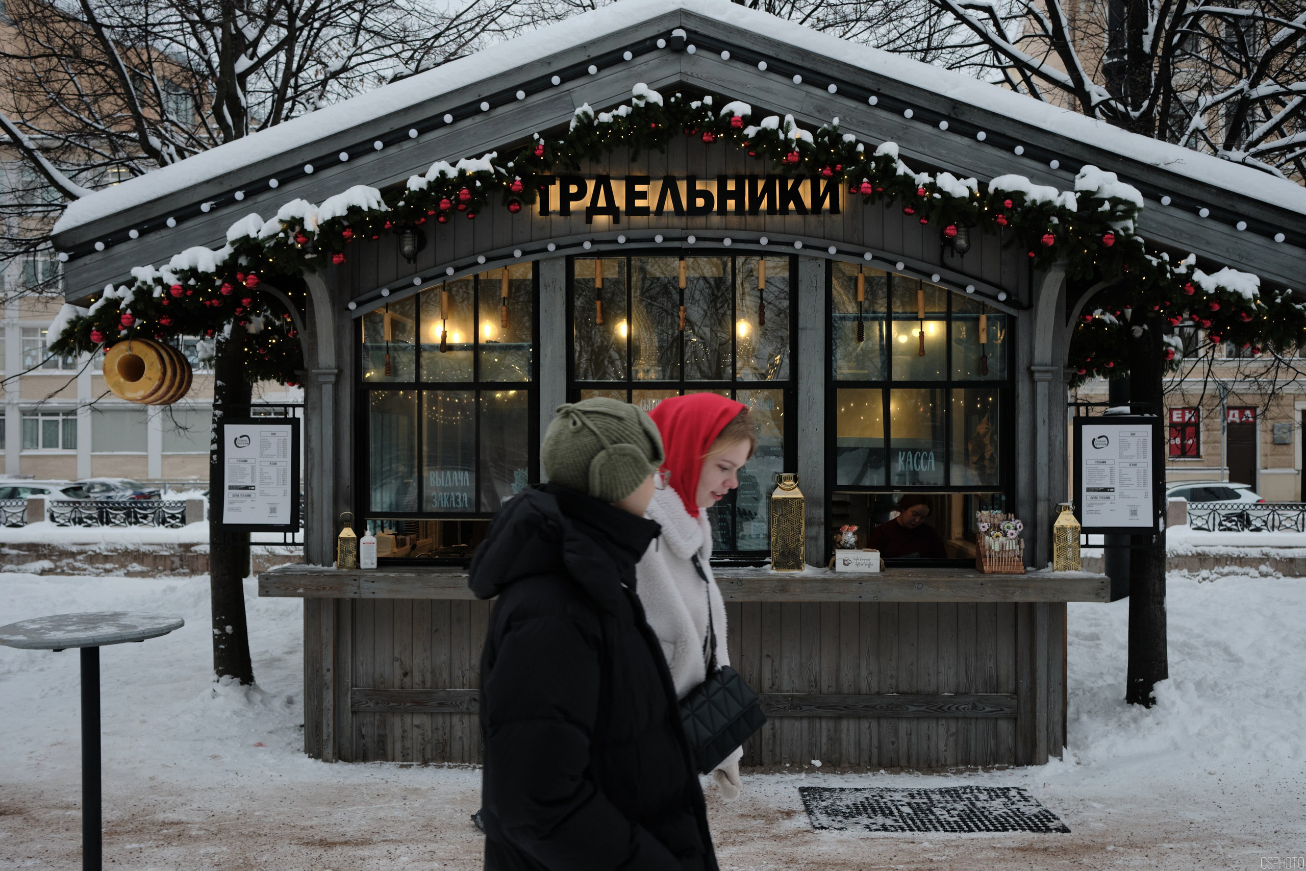 Снег и туман в Санкт-Петербурге. Фотографъ Сергѣевъ. Поймать мгновеніе